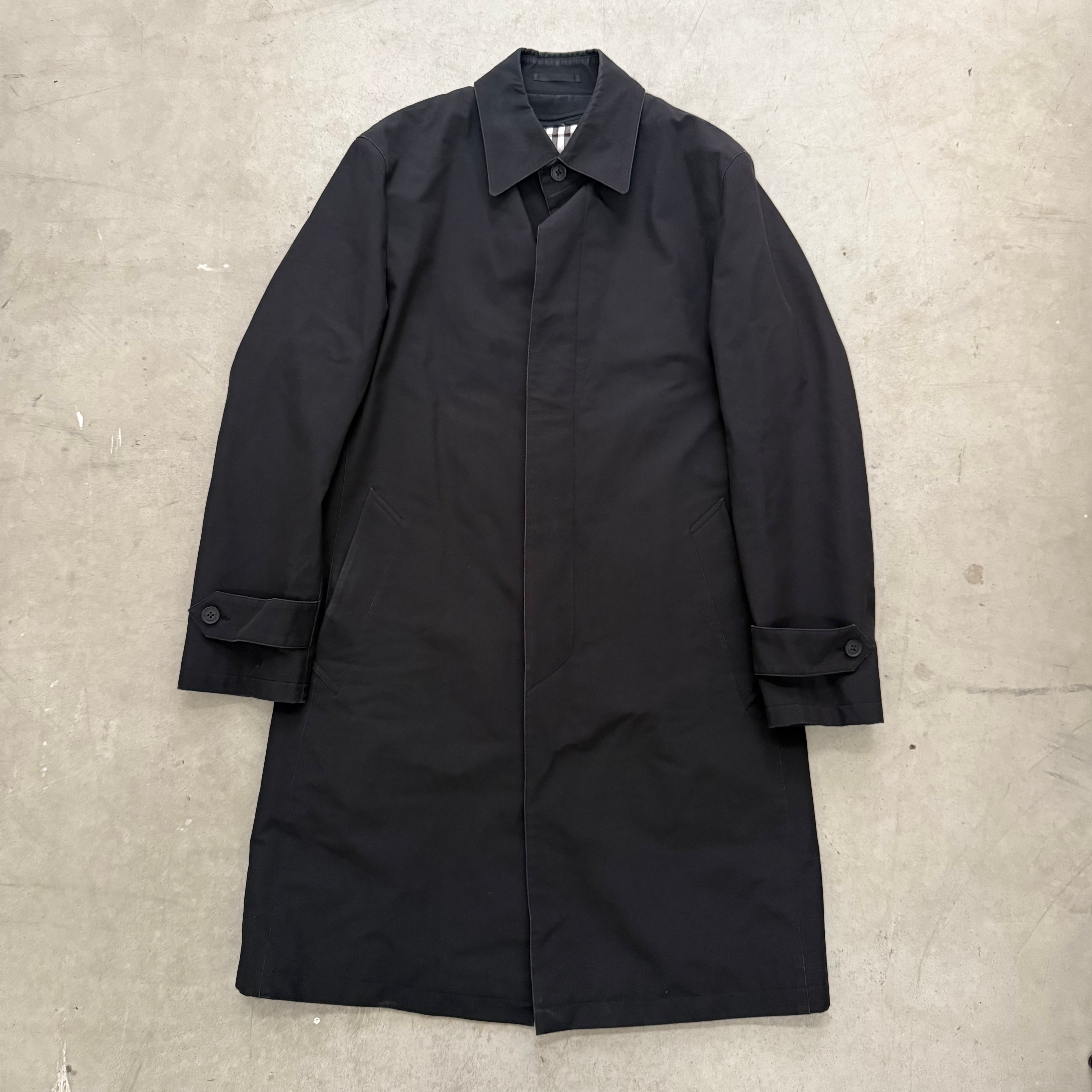 ◆❖ BURBERRY BLACKLABELバーバリー コート L 新品 ❖◆ Burberry Black Label Vintage Long Coat (Size L) – Curated by Charbel