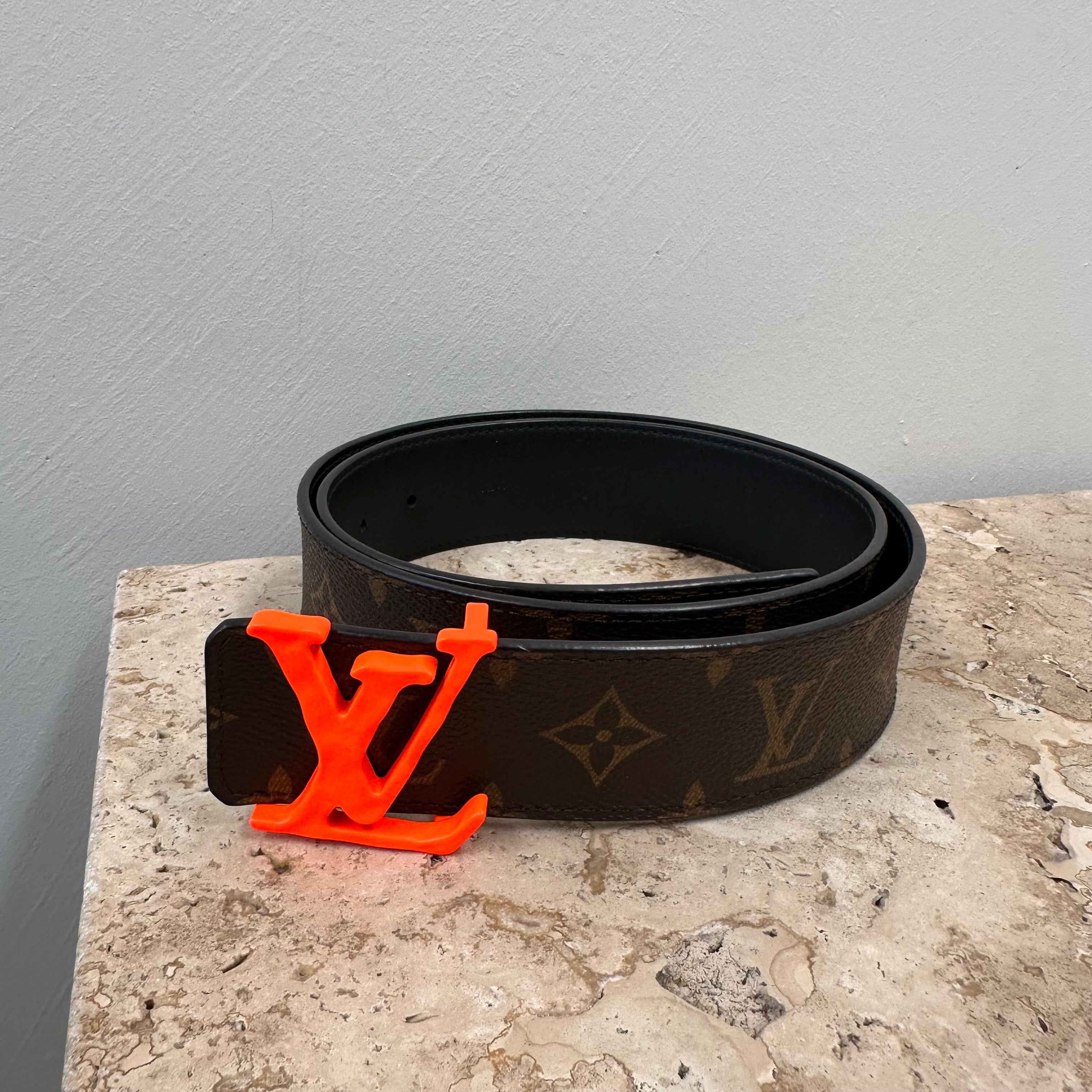 Louis Vuitton Virgil Abloh Shape 40mm Monogram Belt (fits a 30 waist)