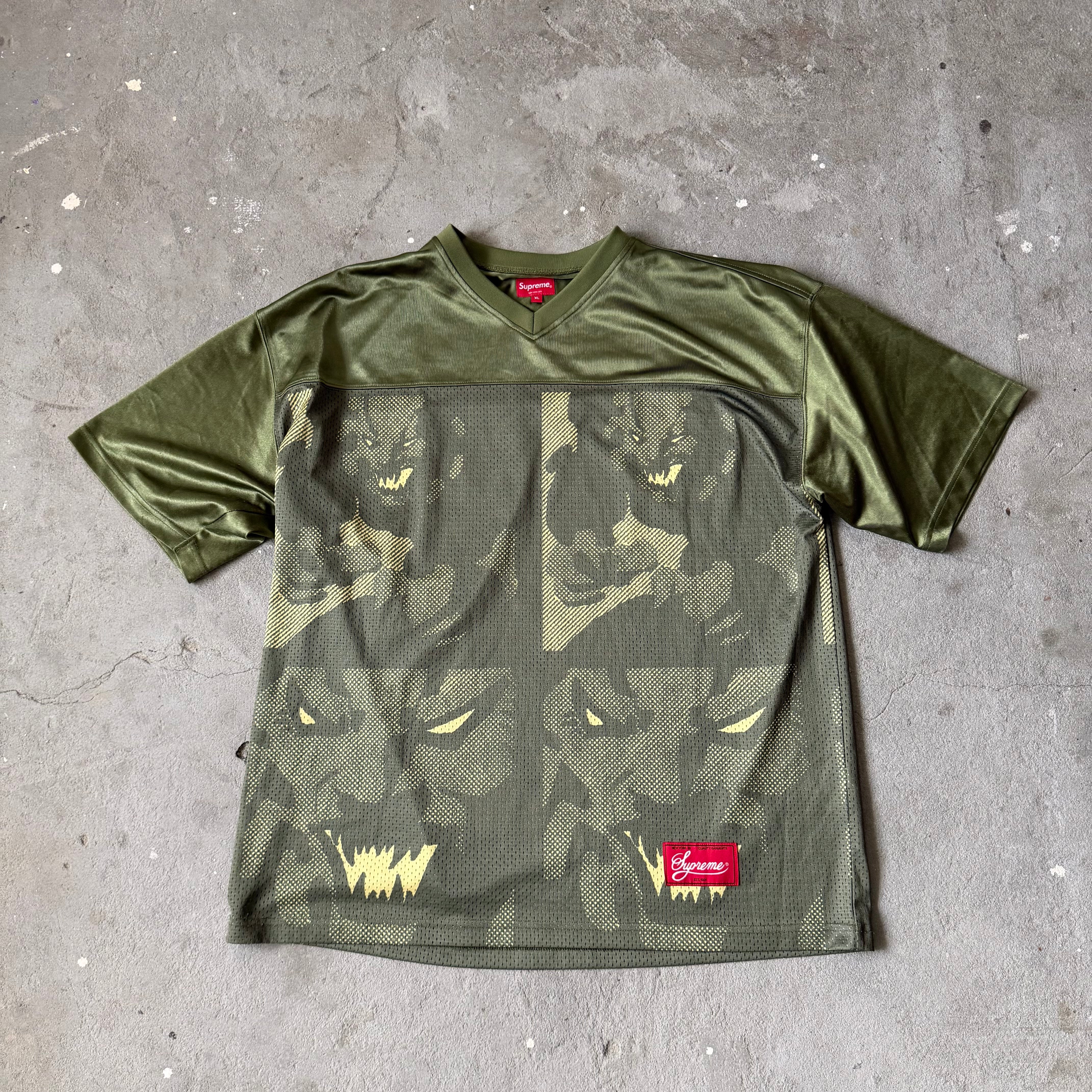 Supreme Ronin Football Jersey Olive Mサイズ Supreme Ronin Football Jersey Olive Green (Size XL) – Curated by