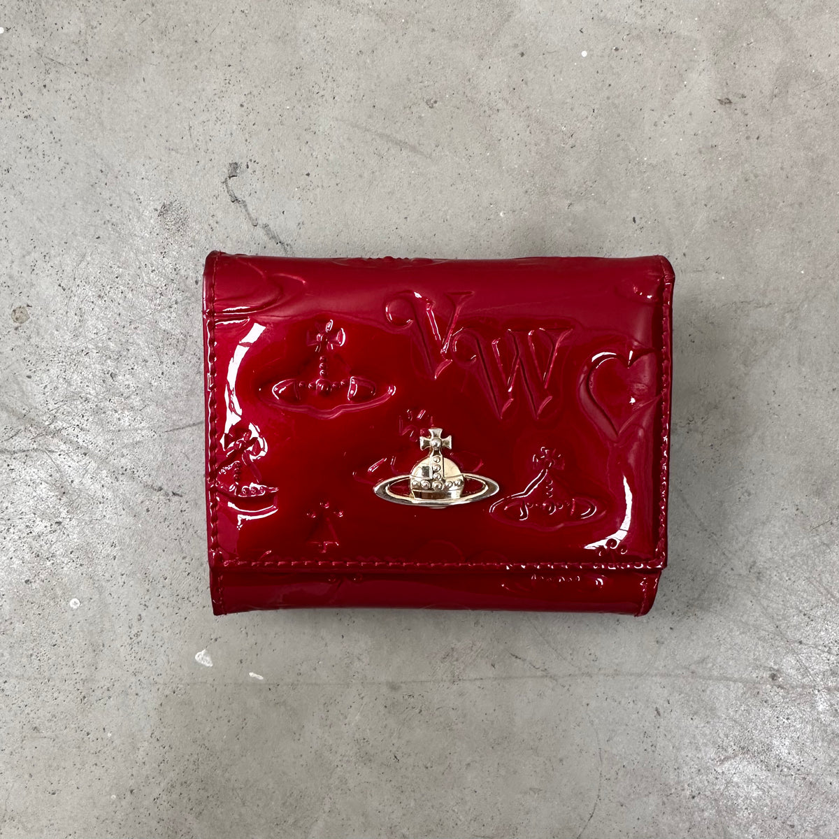VIVIENNE WESTWOOD red leather wallet