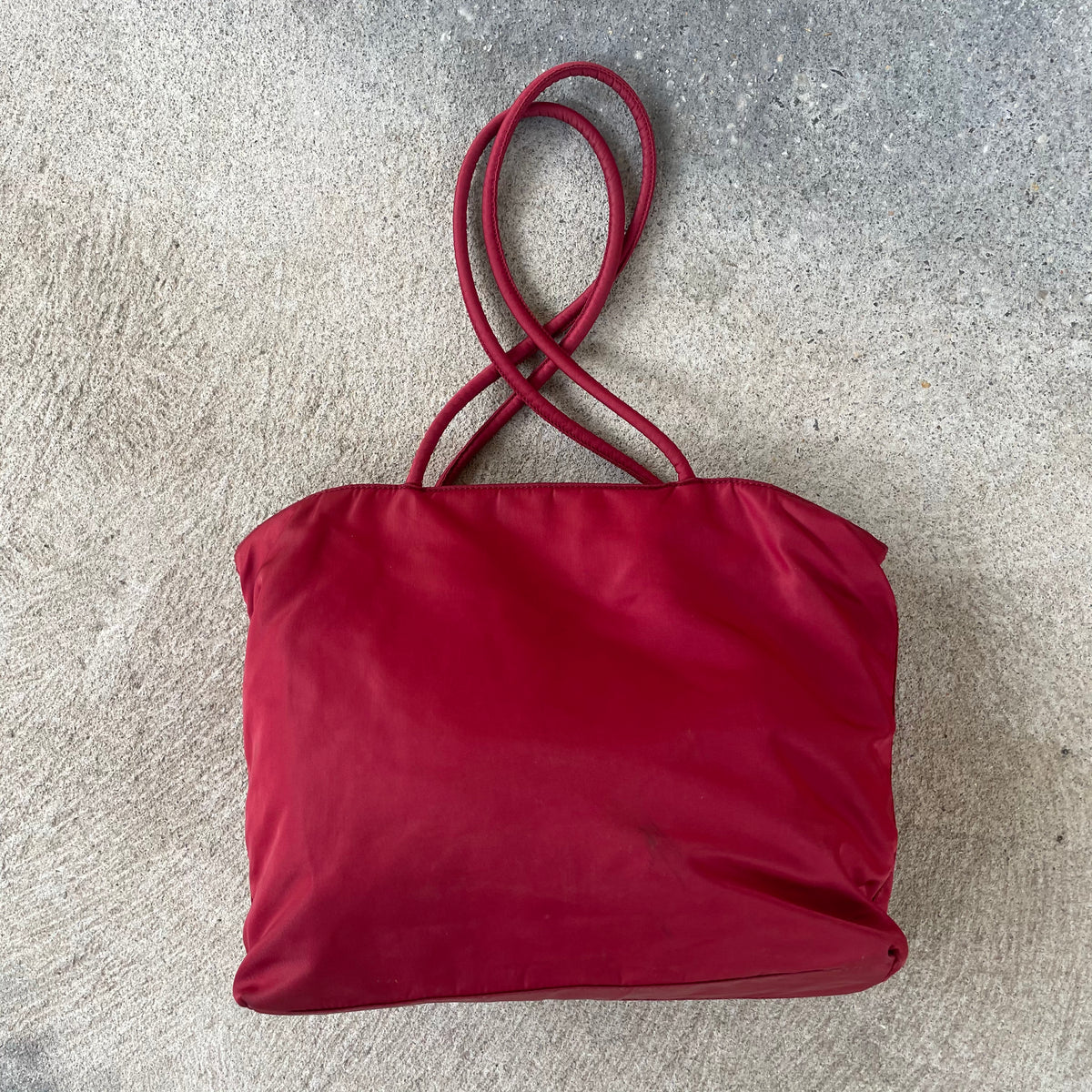 Prada Nylon Red Tote Bag – Curated by Charbel