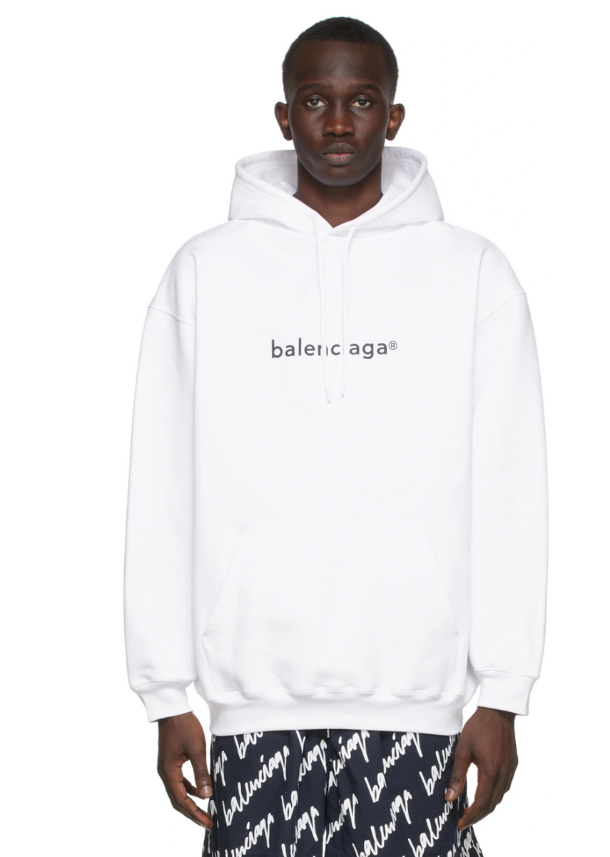 Balenciaga sweatshirt white discount