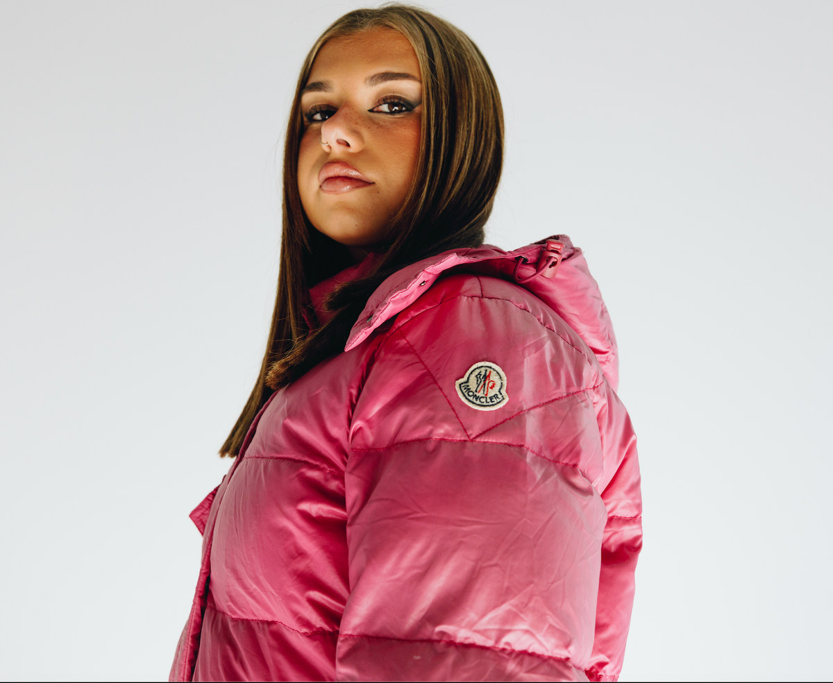 Womens pink shop moncler jacket