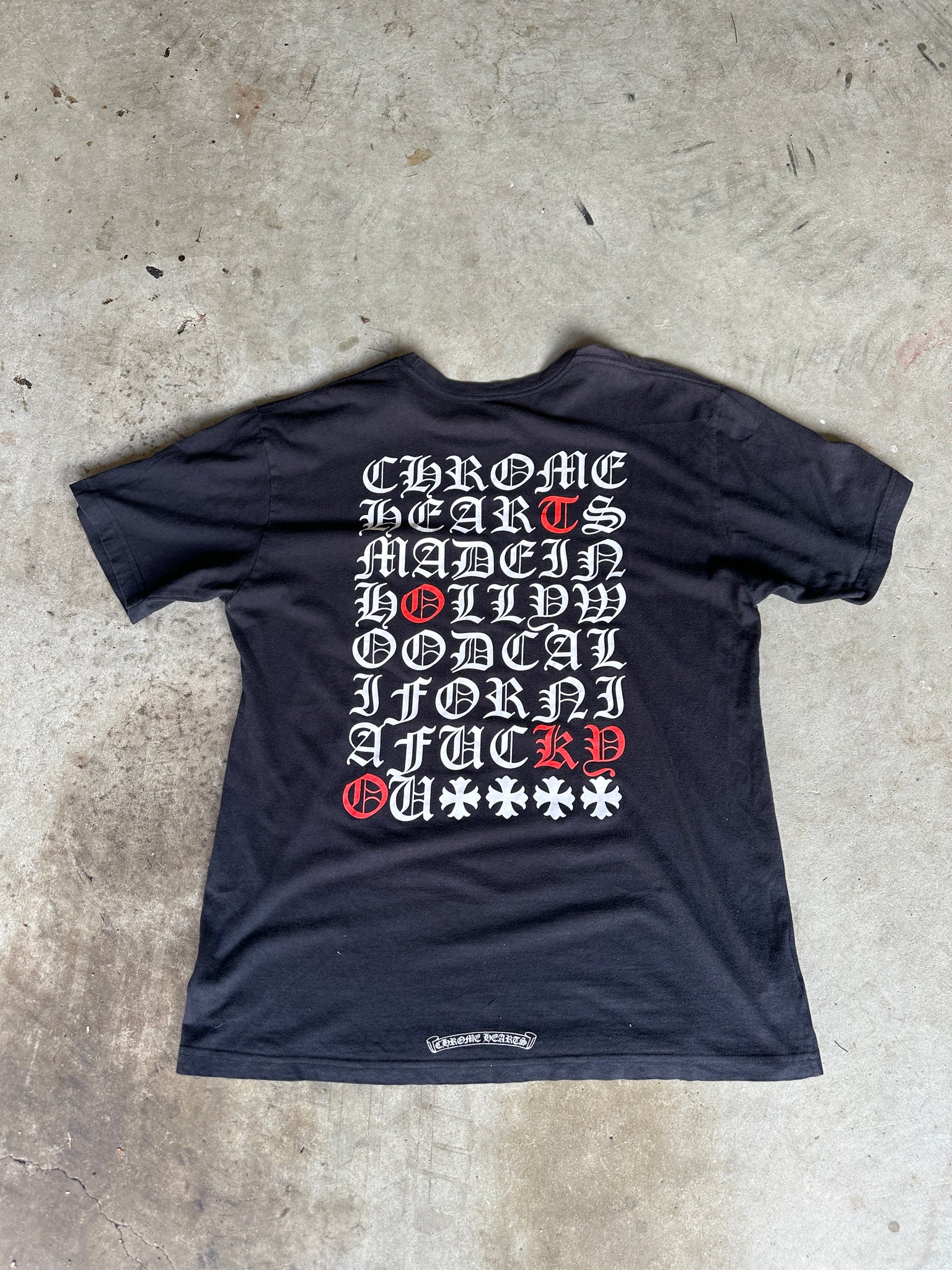 Chrome Hearts Made In Hollywood T Shirt Black (Size XL)