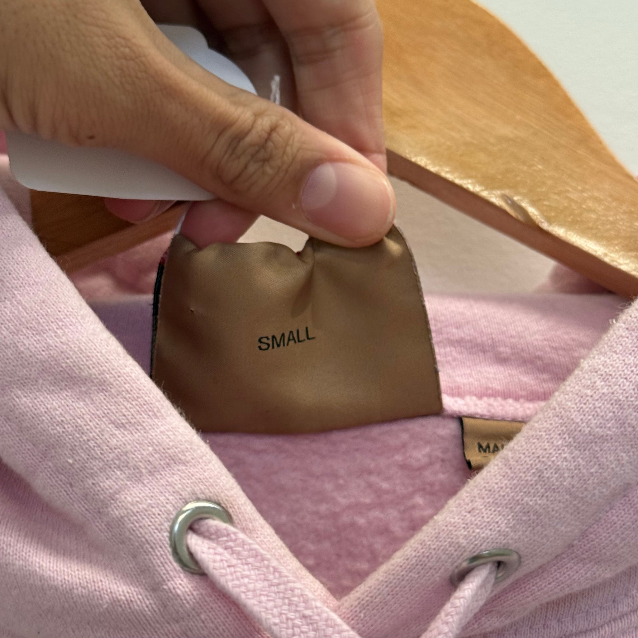 Supreme Burberry Box Logo Hoodie Pink (Size S)