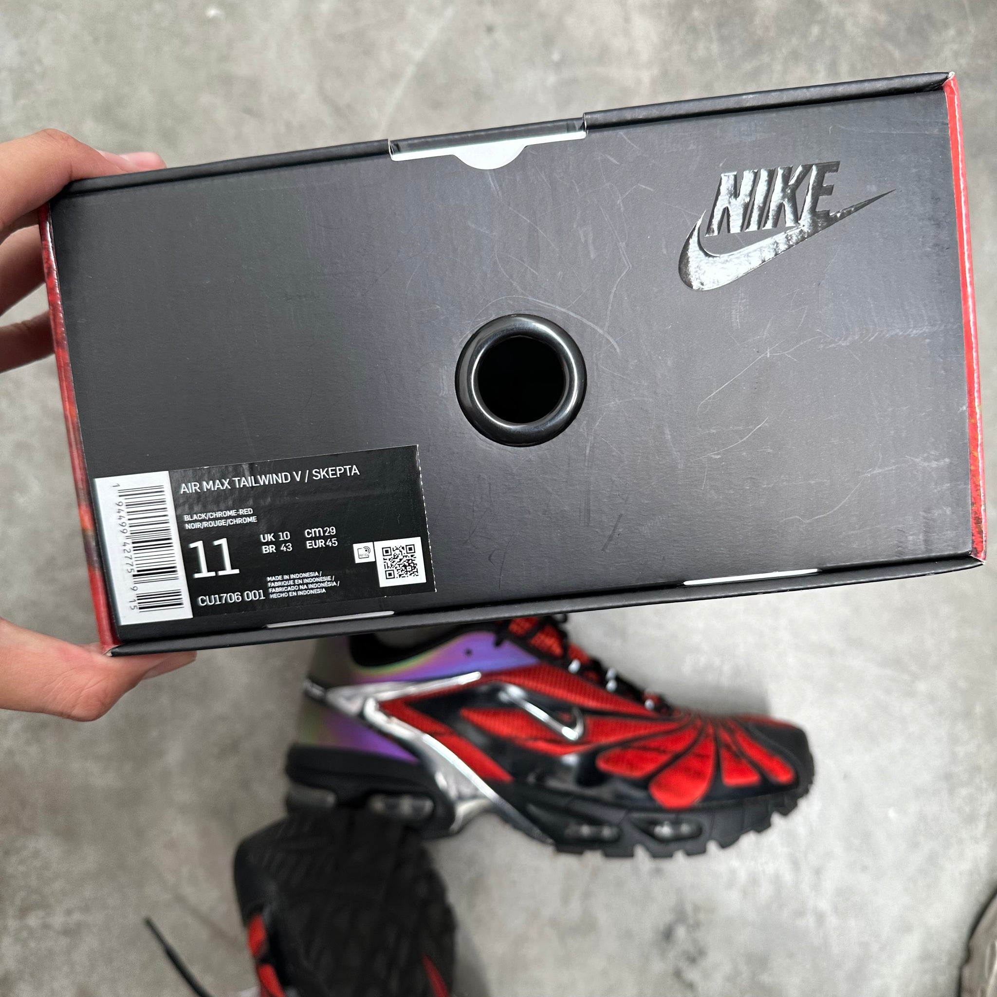 Nike Air Max Tailwind 5 Skepta Bloody Chrome US11