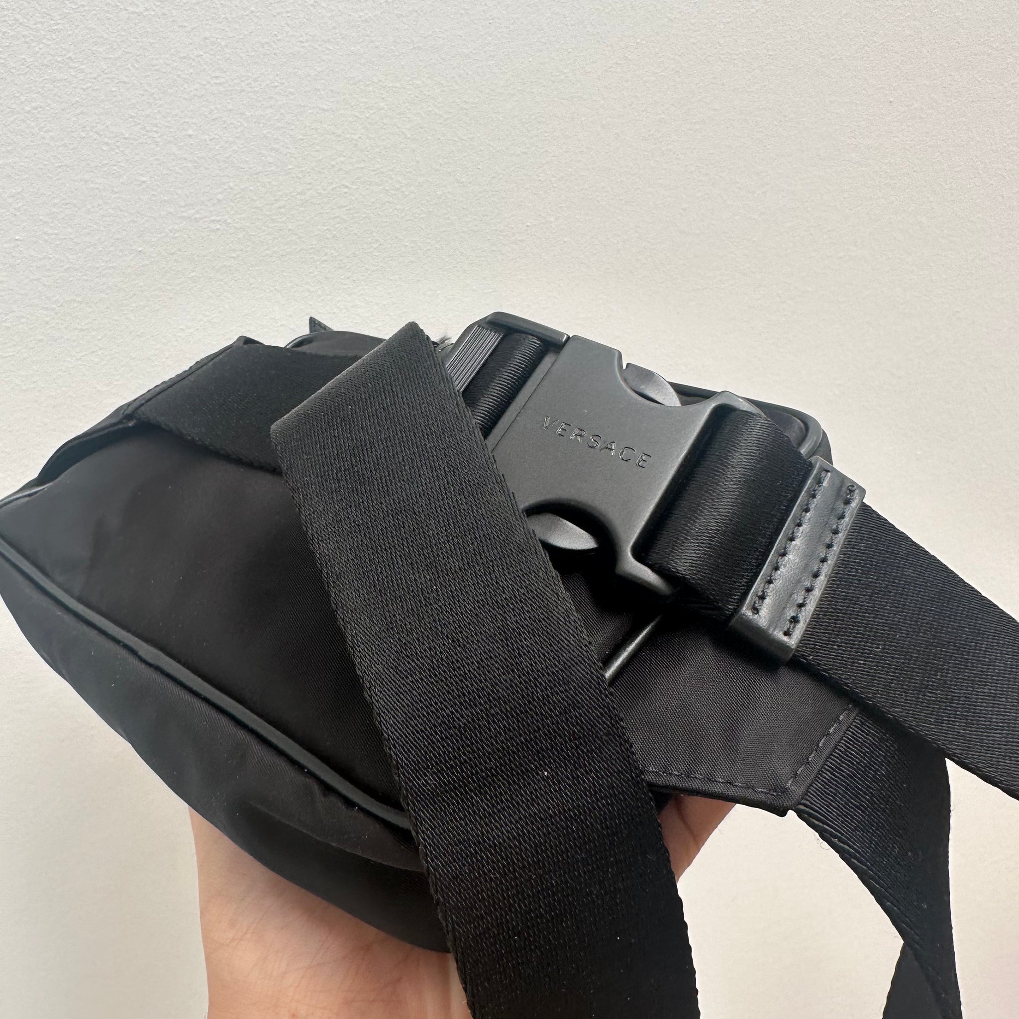 Versace La Medusa Nylon Belt Bag