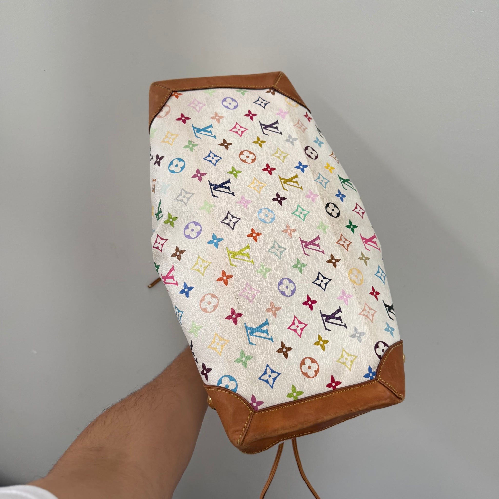 Louis Vuitton Takashi Murakami Ursula Hand Bag White
