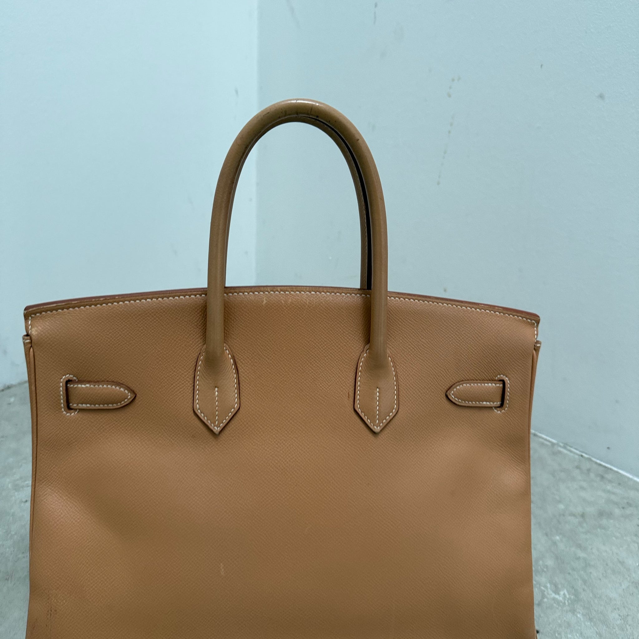 Hermes Birkin 35 Brown Leather Hand Bag