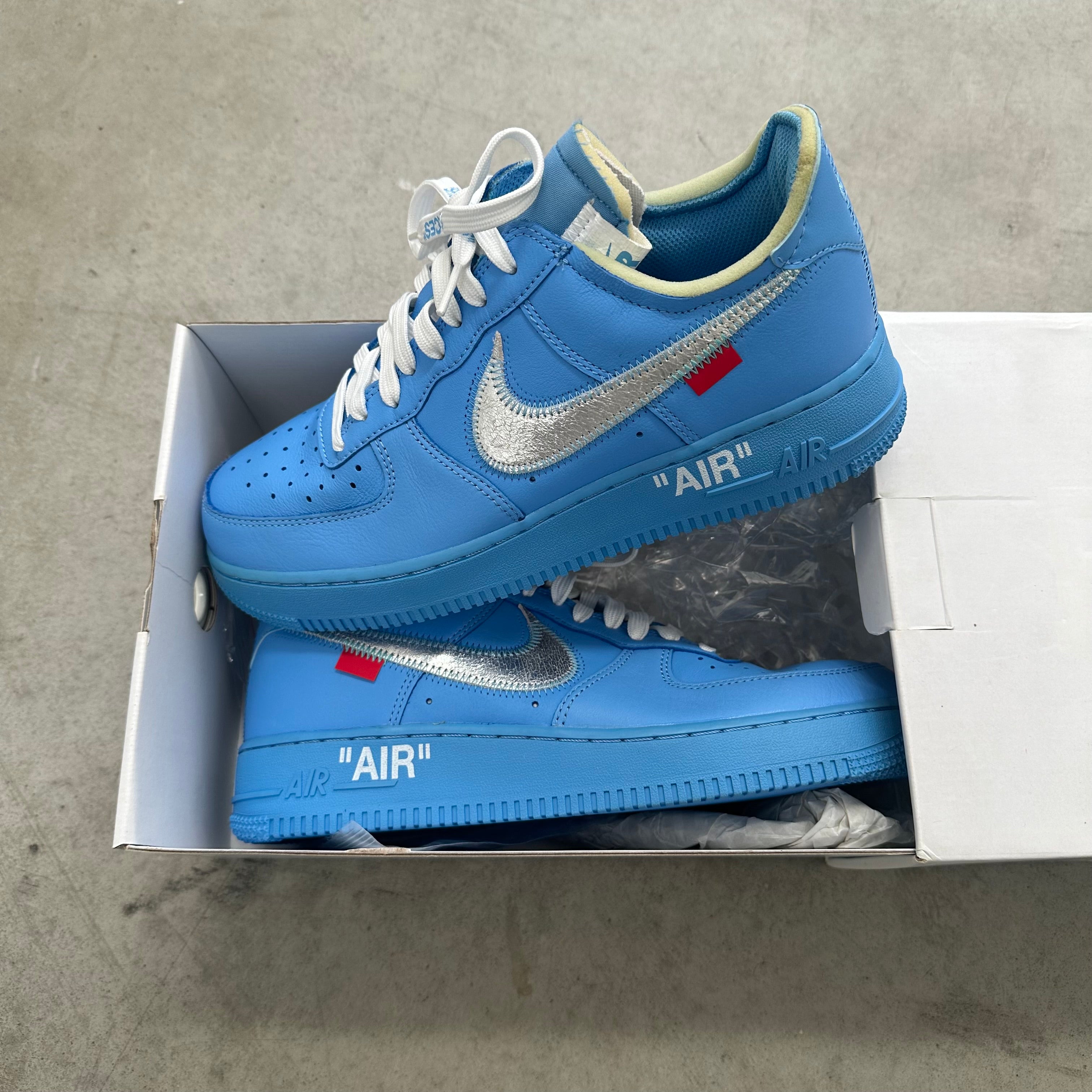 Air force 1 low off white blue online