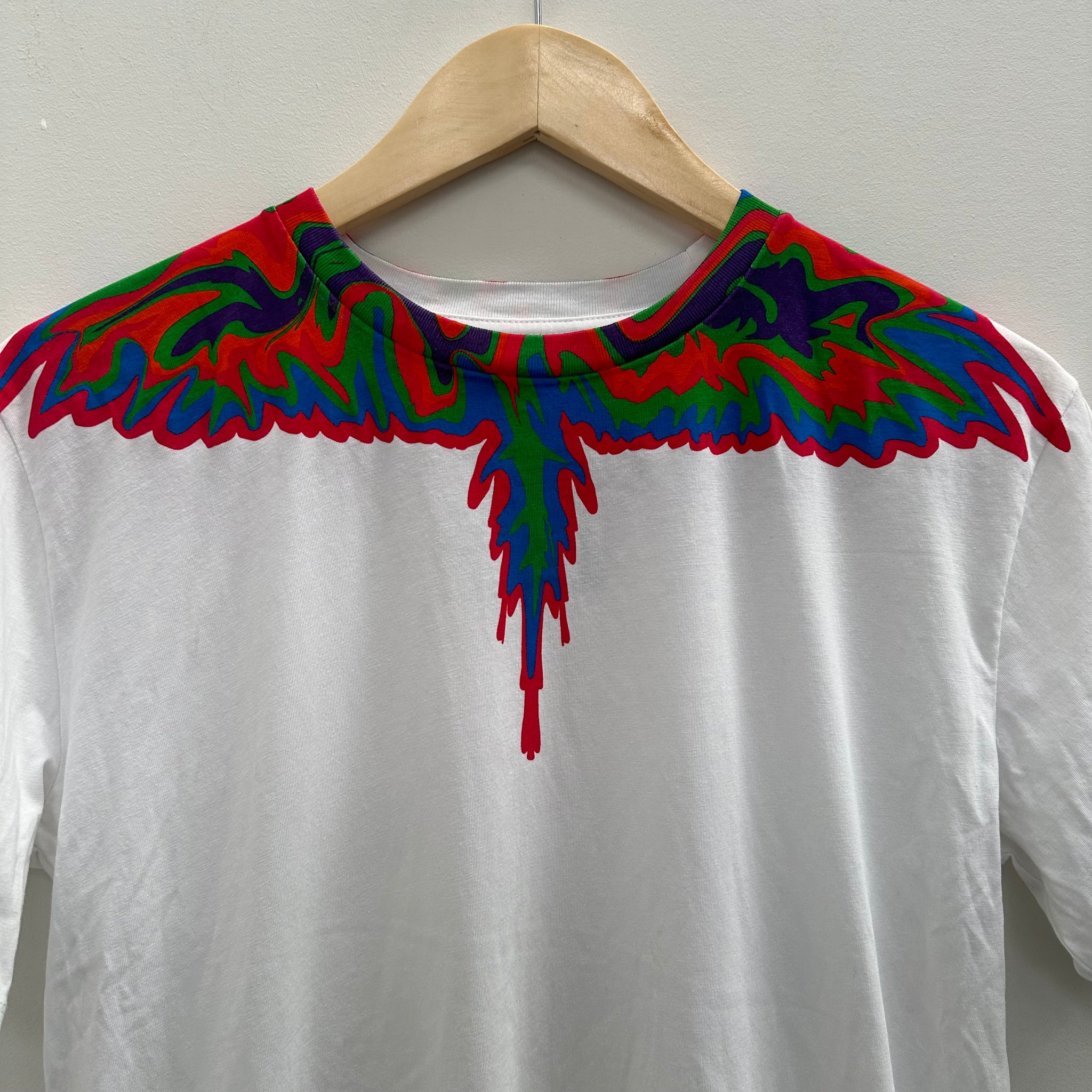 Marcelo Burlon Curved Wings Logo Tshirt (fits XXS-XS)
