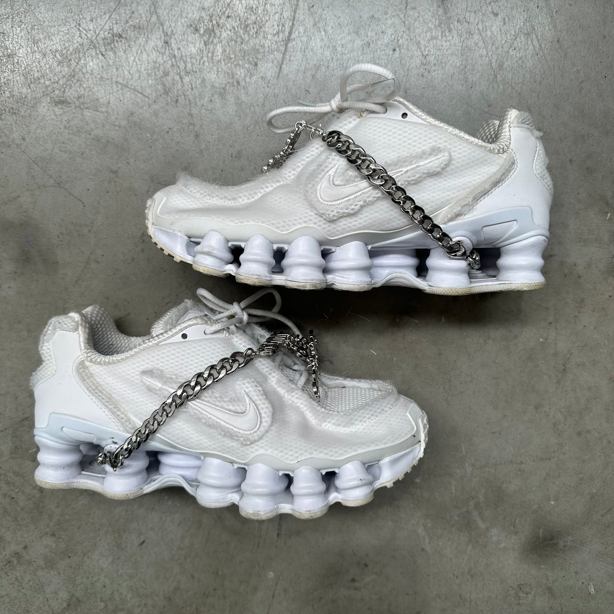 Comme des garçons x nike shox tl best sale