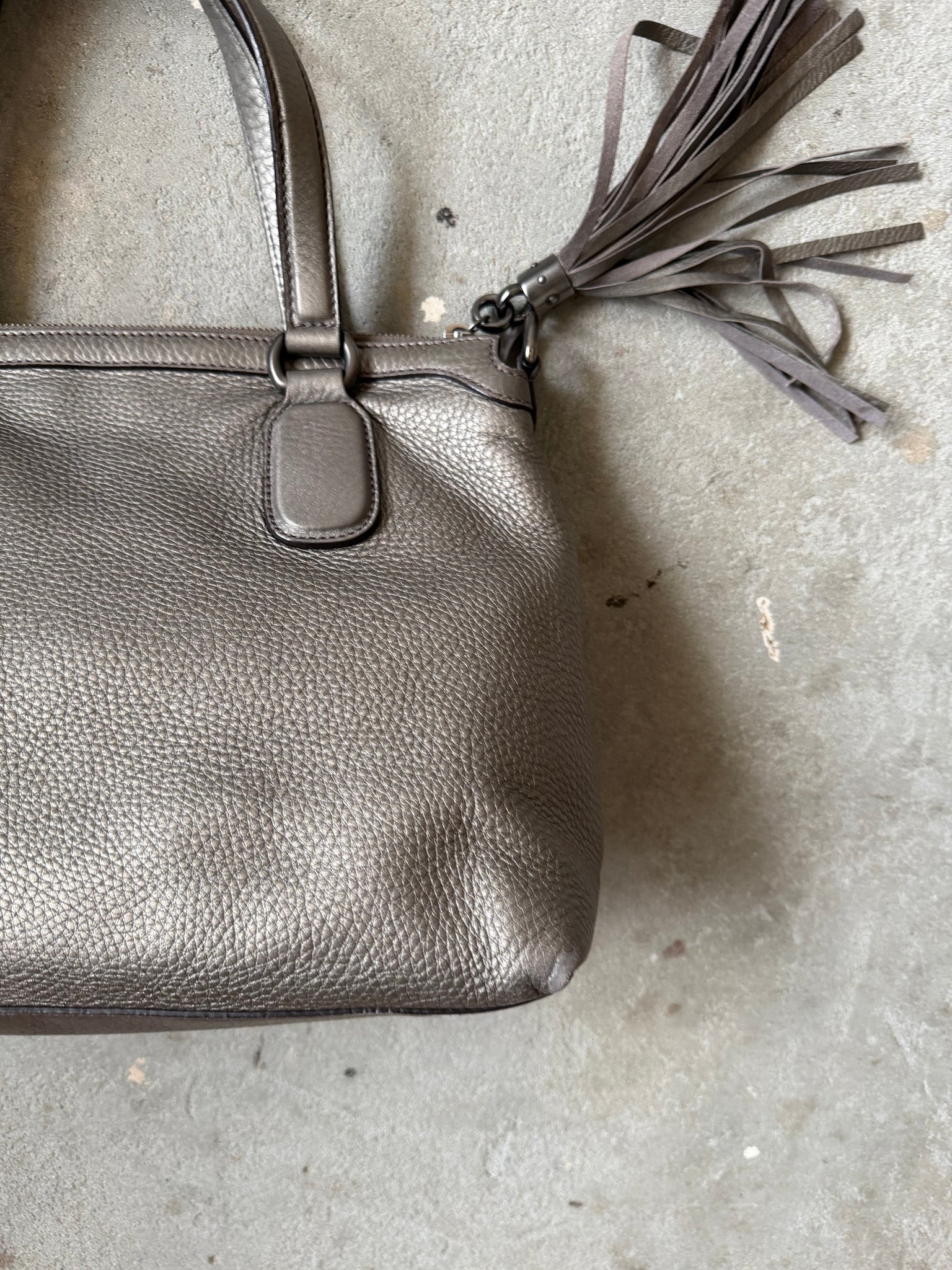 Gucci GG Soho Shoulder Bag Grey