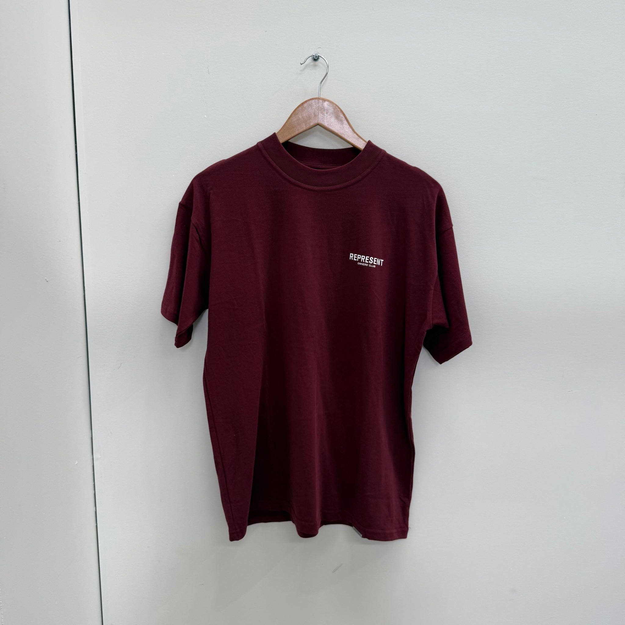 Represent Owner's Club Burgundy T Shirt (Size S)