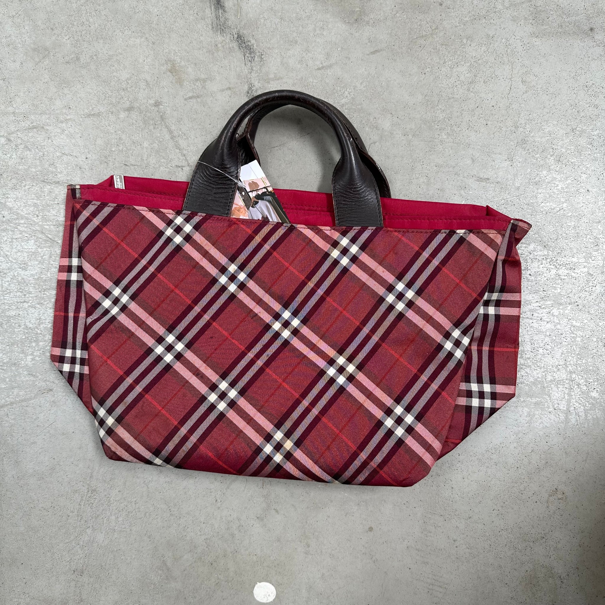 Burberry London Blue Label Red Hand Bag