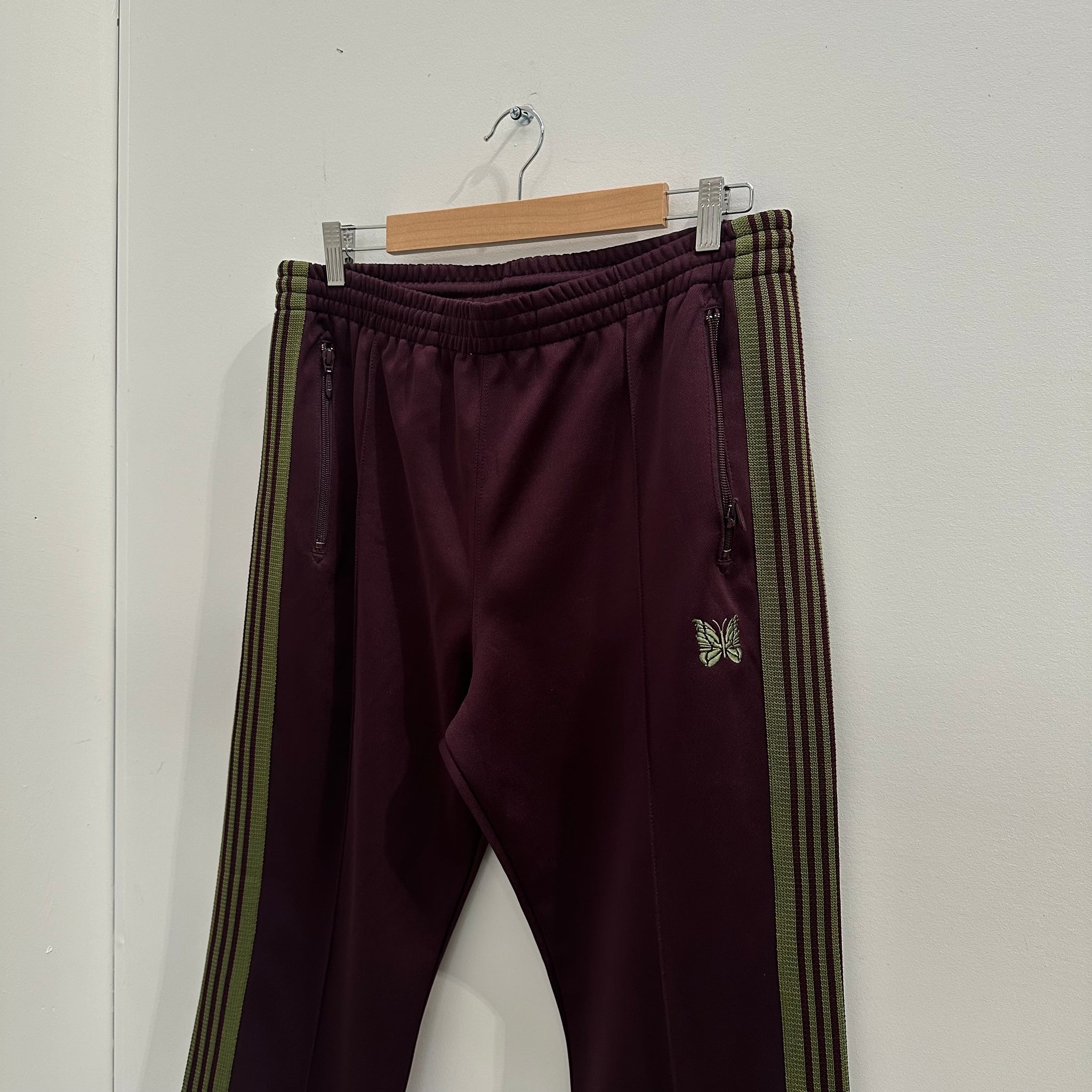 Needles Track Pant Maroon Green (Size L)