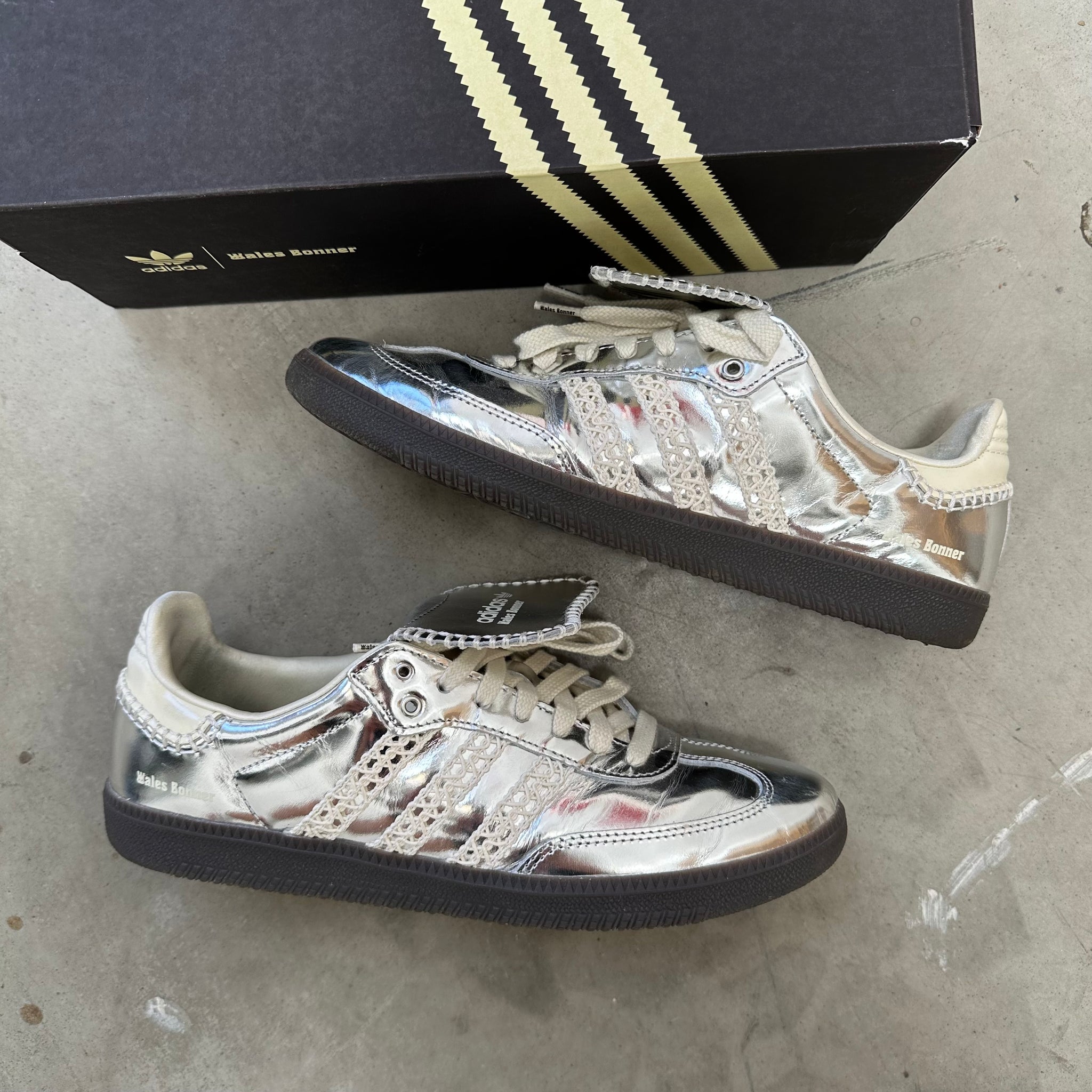 Adidas Samba Wales Bonner Silver US10.5 Curated by Charbel Adidas Samba Wales Bonner Silver US10.5 Curated by Charbel