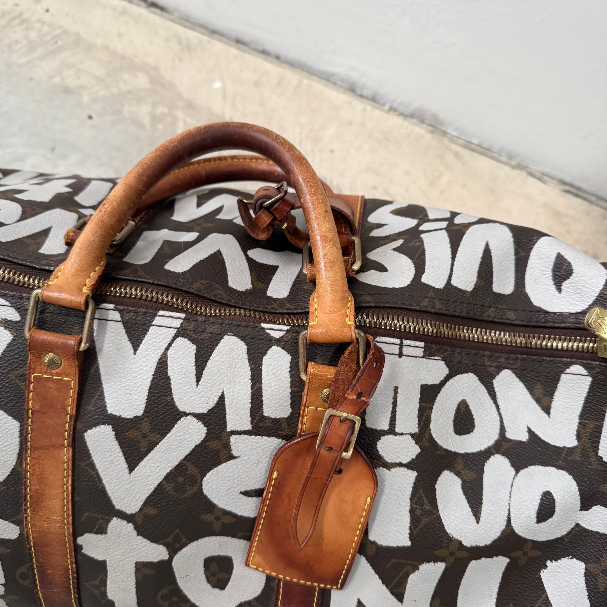 Louis Vuitton Monogram Stephen Sprouse Graffiti Keepall 50 Duffle Bag