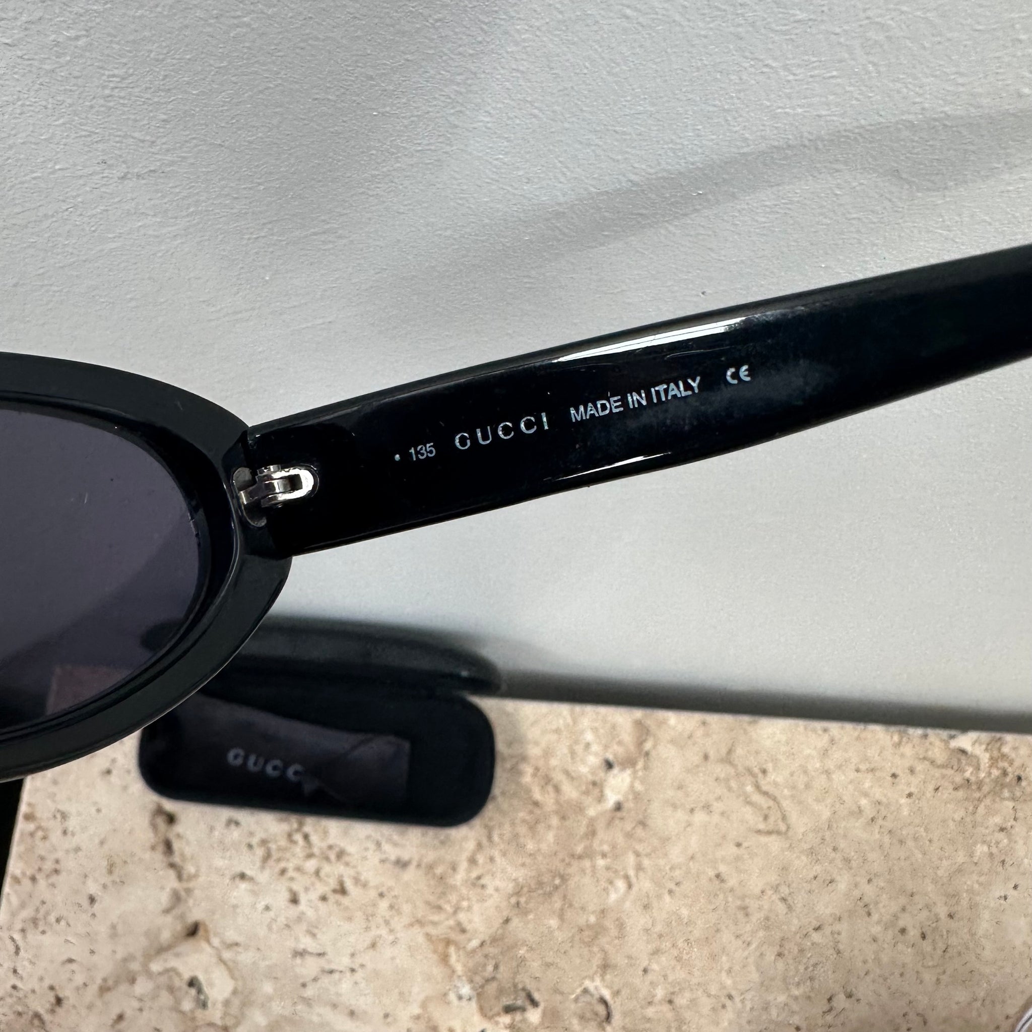 Gucci Vintage Round Frame “G” Logo Sunglasses