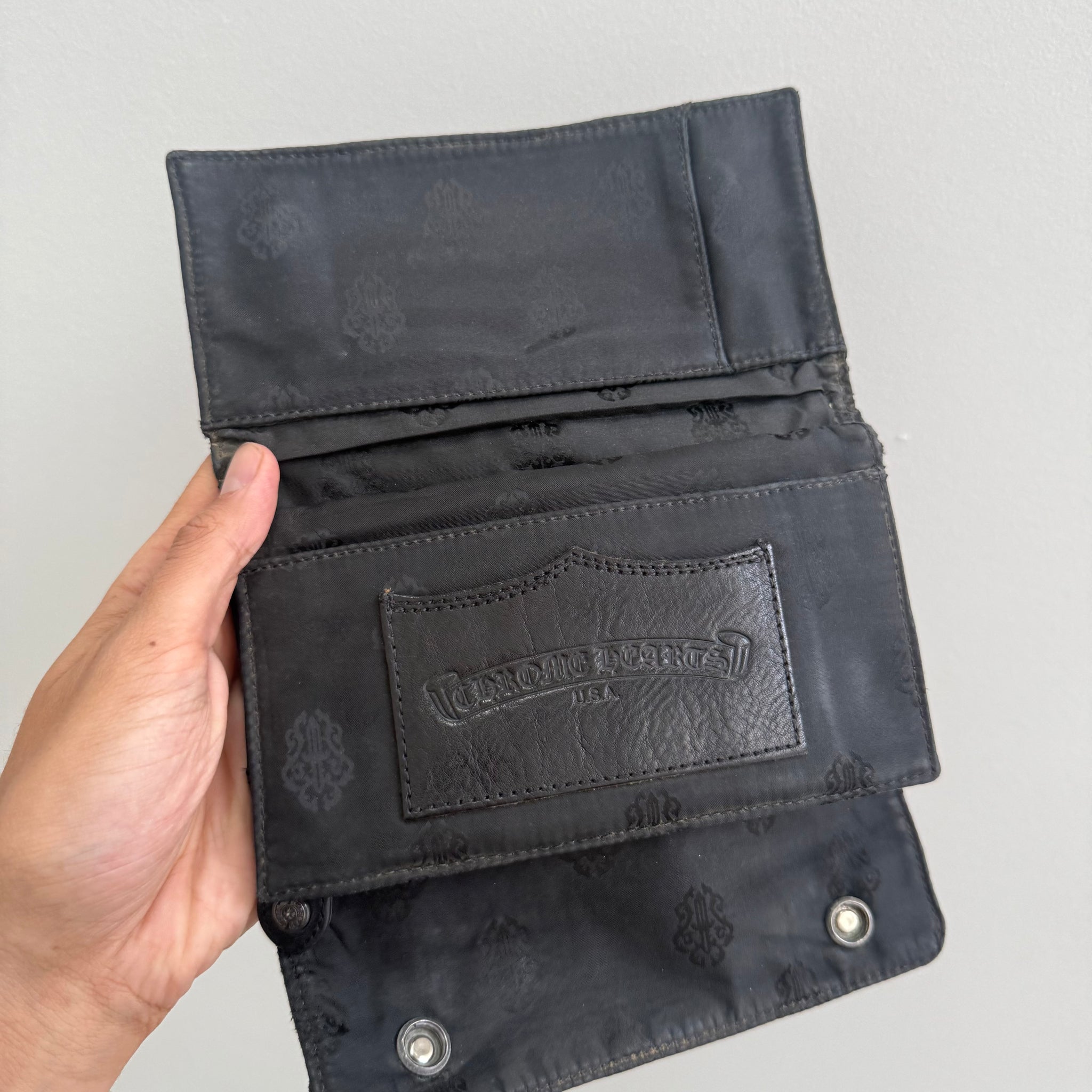 Chrome Hearts Wave Nylon Long Wallet
