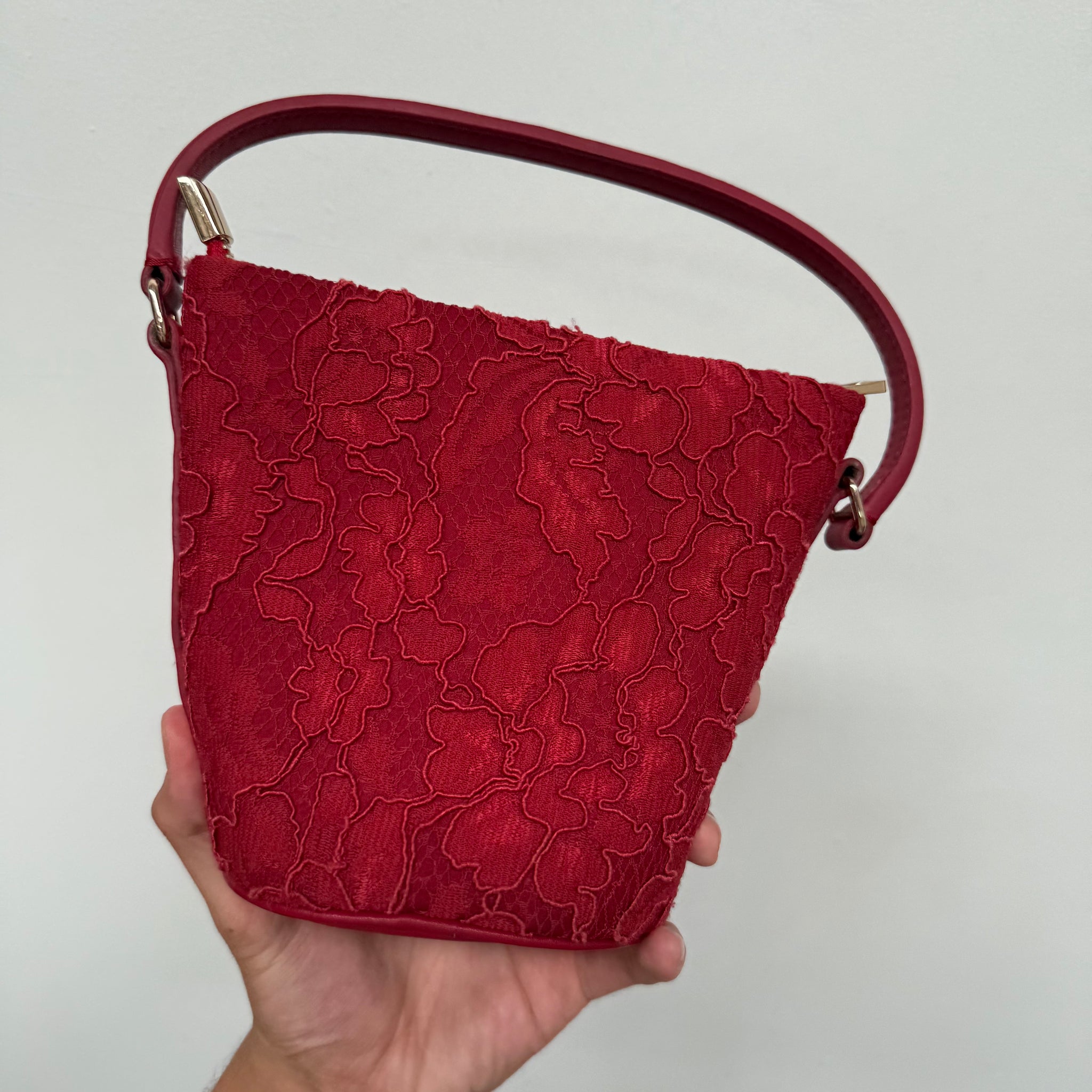 Dolce & Gabbana Flower Embroidery Hand Bag