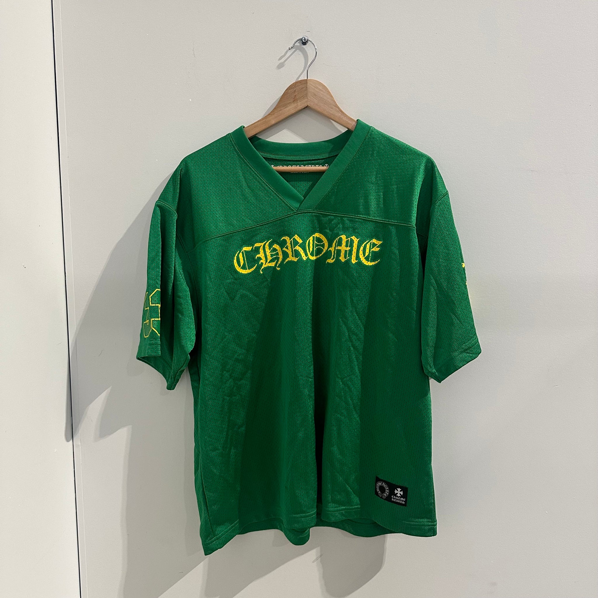 Chrome Hearts Stadium Mesh Green Tshirt Jersey (Size L)