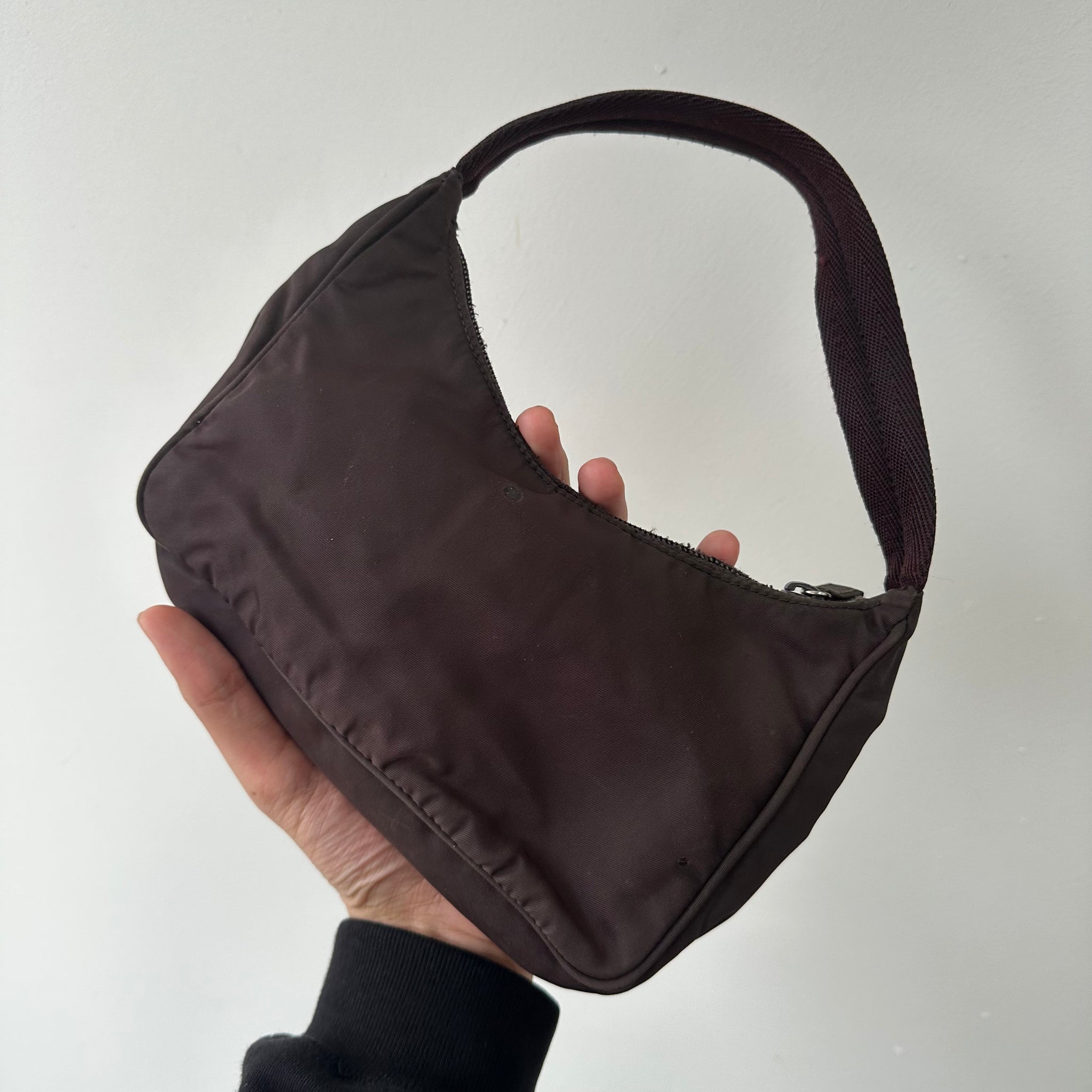 Prada Hobo Shoulder Bag Brown