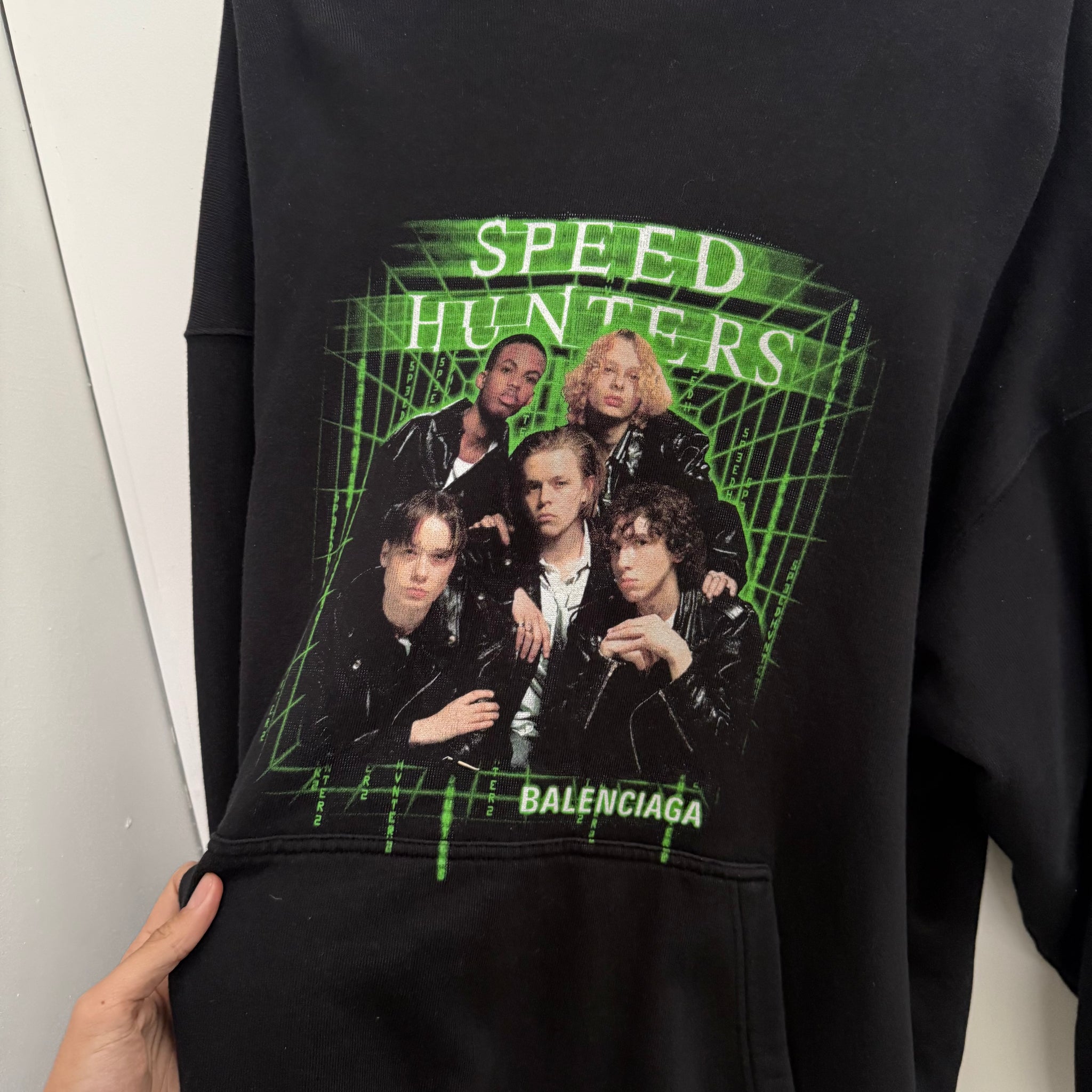 Balenciaga Speed Hunters Oversized F/W 18 Black Hoodie (fits L-XL)