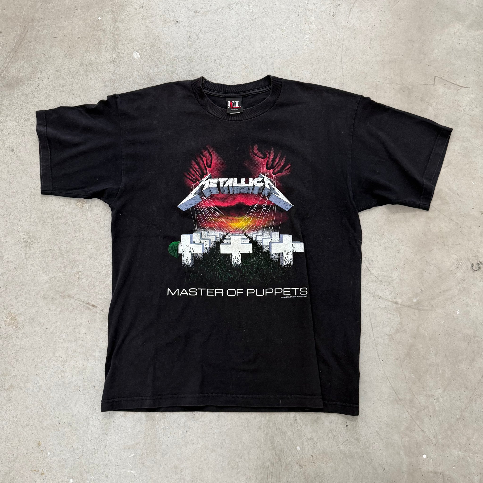 T-Shirt Homme Metallica - Master Of Puppets - 100% Coton - Logo Et Graphisme Avant/Arrière - 10