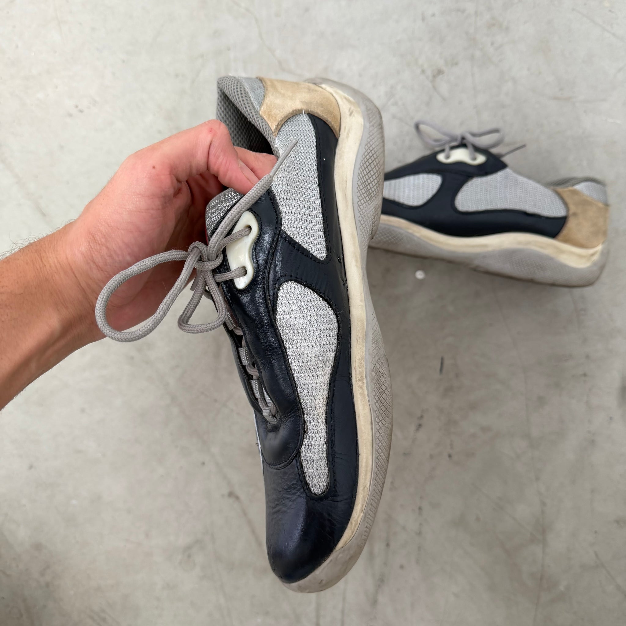 Prada Vintage America’s Cup Sneakers (fits US11-11.5)