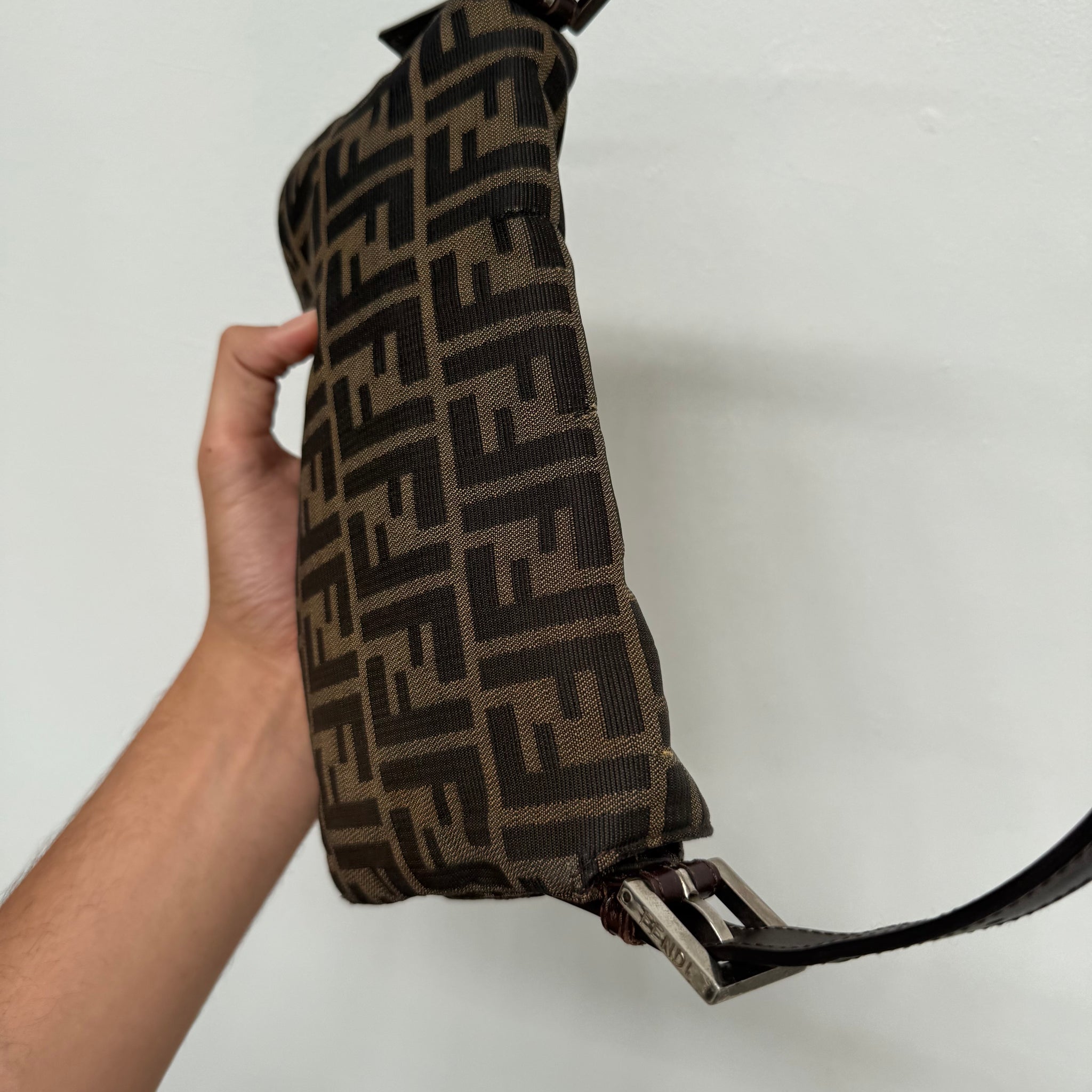 Fendi Zucca Print Baguette Bag