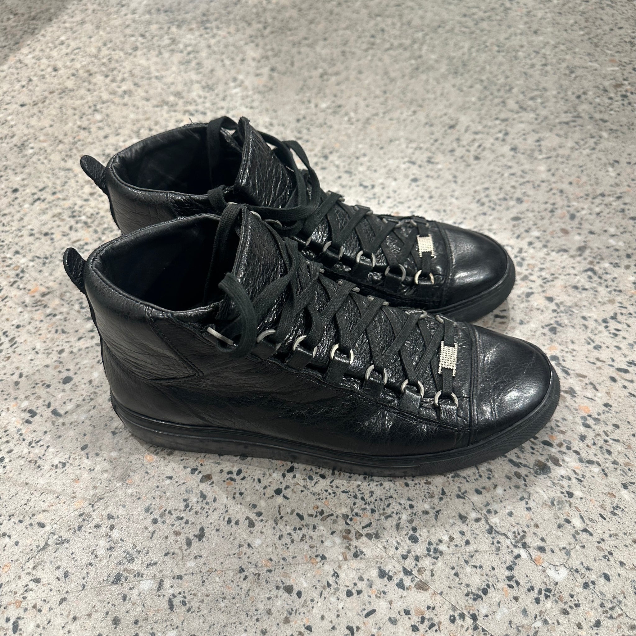 Balenciaga Black Arena High Black Leather (EU42 / US9)