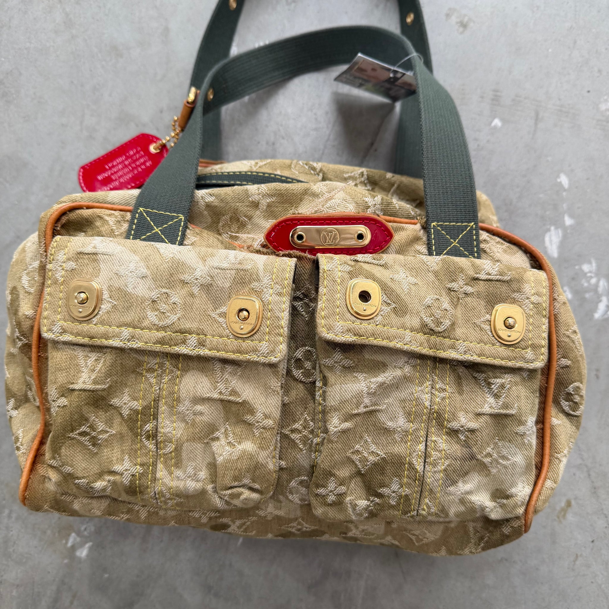 Louis Vuitton Takashi Murakami Denim Monogramouflage Jasmine Shoulder Bag