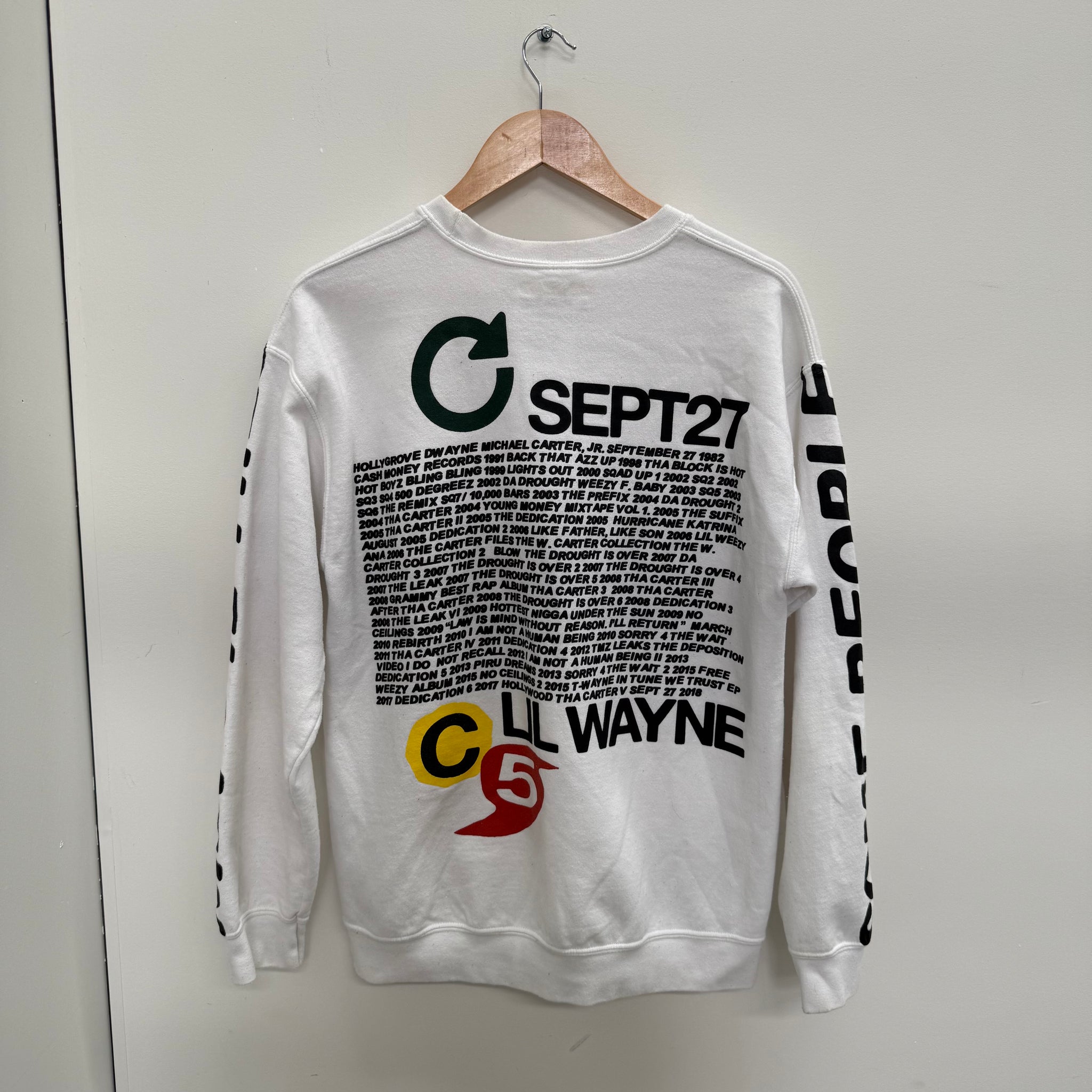 Lil Wayne Cactus Plant Flea Market Crewneck White (Size M)