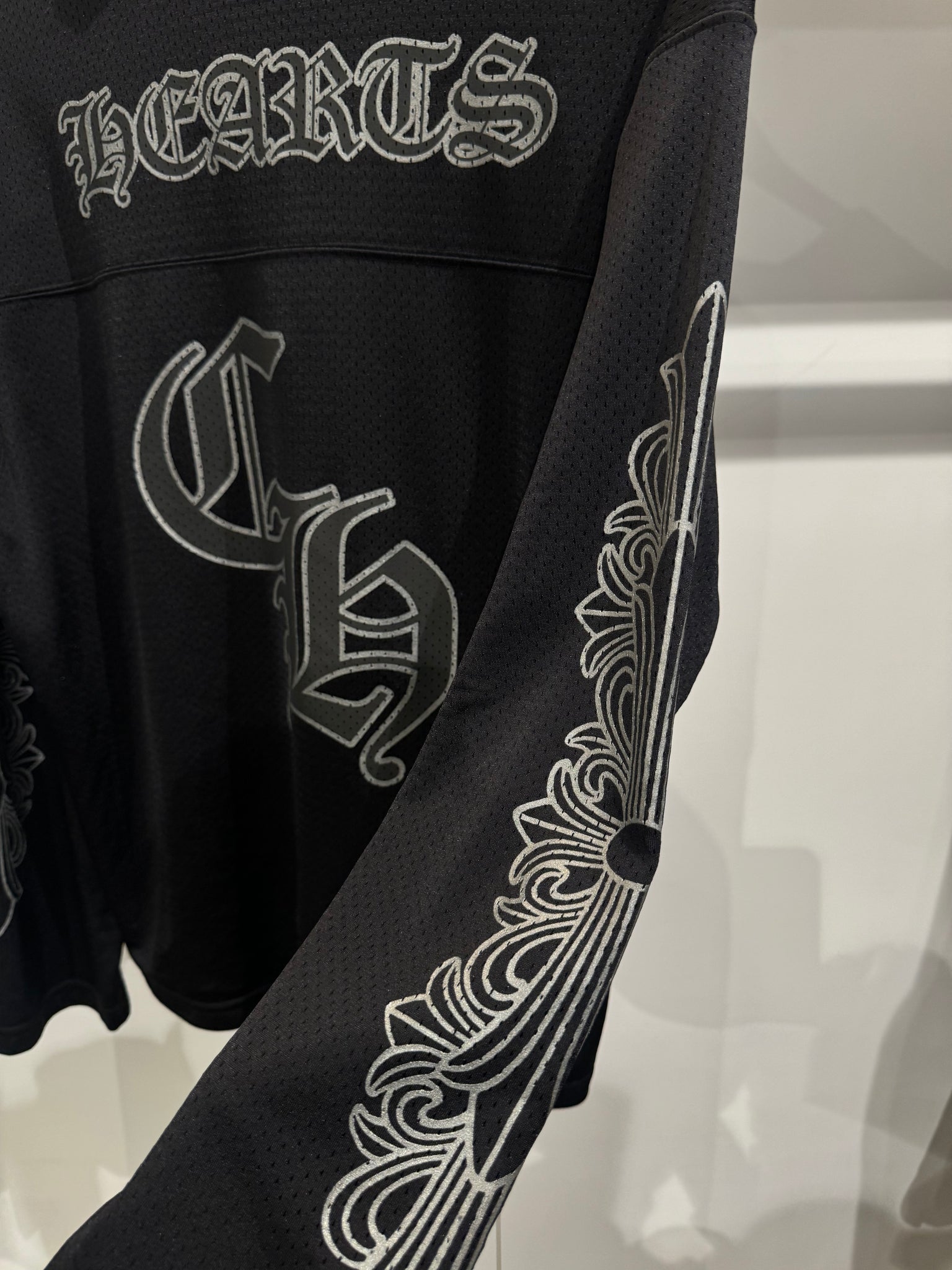 Chrome Hearts Mesh Jersey Black Longsleeve (Size M)