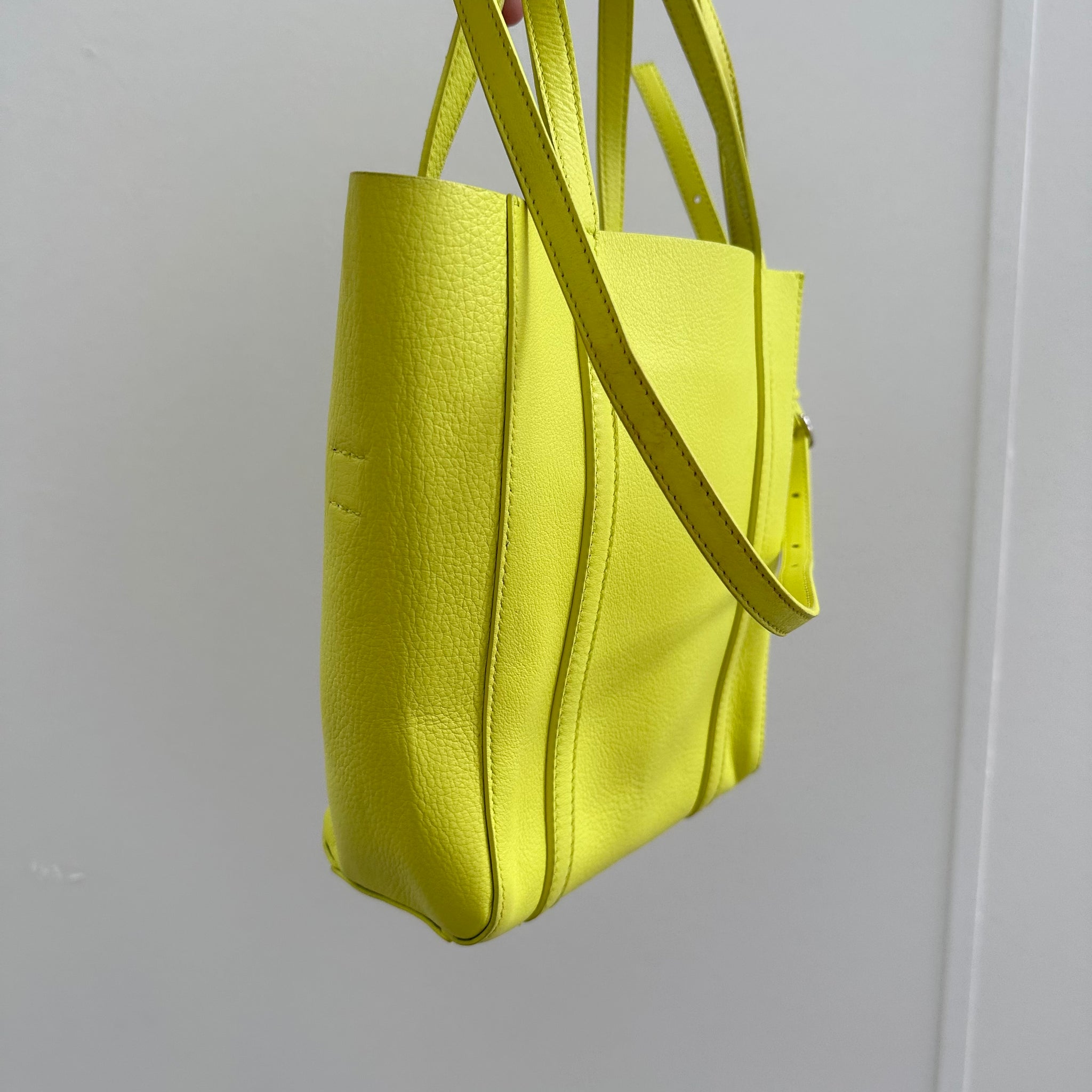 Balenciaga Yellow XXS Everyday Leather Shopping Tote