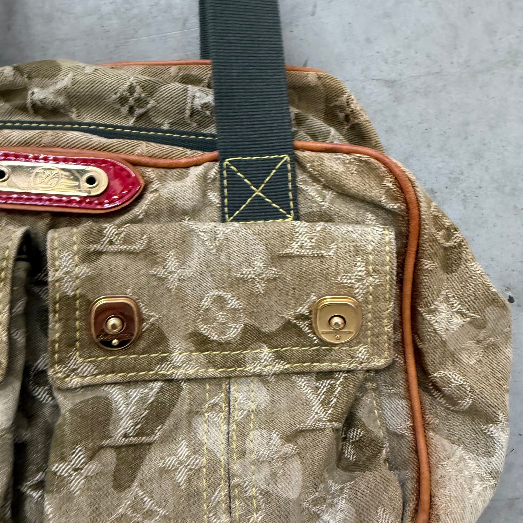 Louis Vuitton Takashi Murakami Denim Monogramouflage Jasmine Shoulder Bag