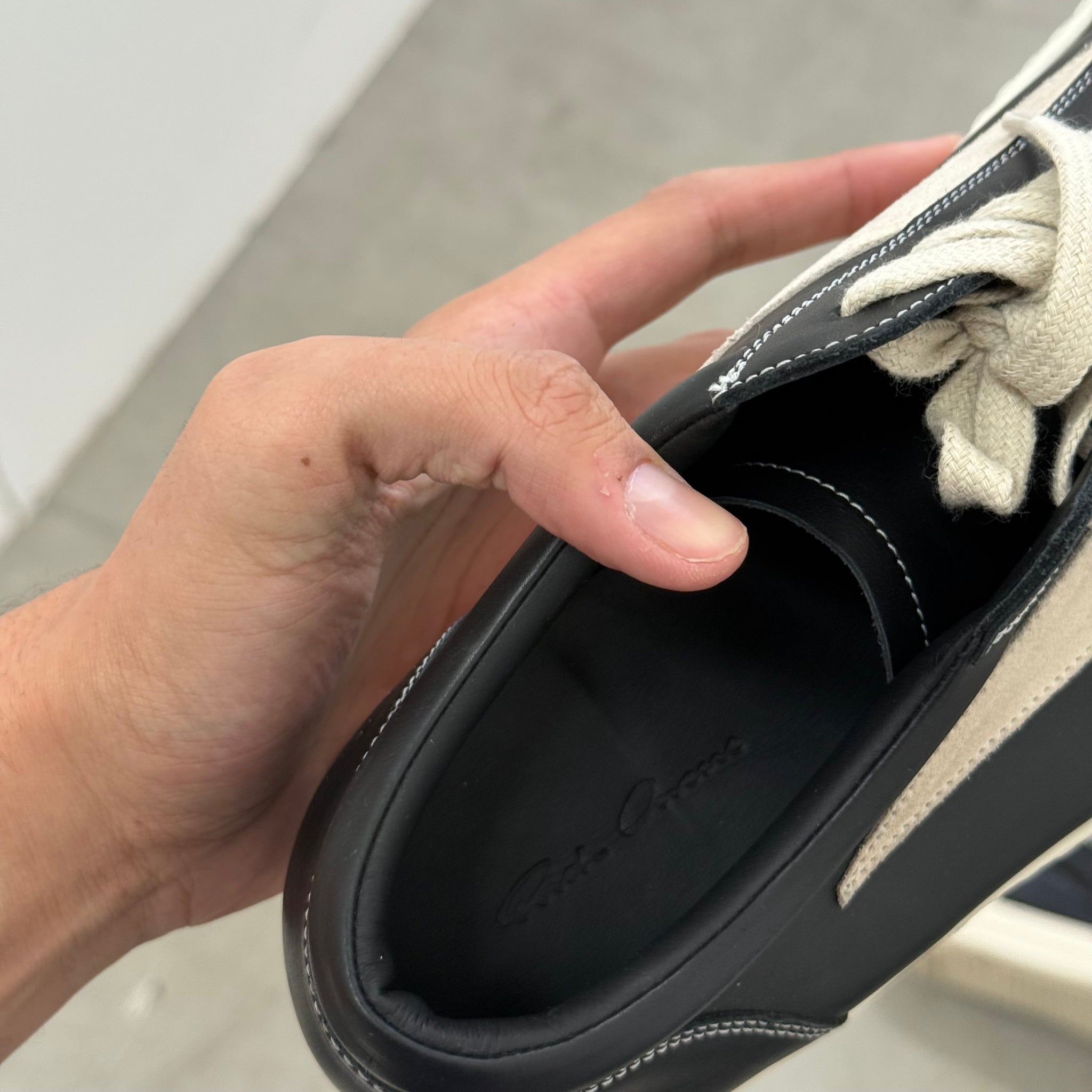 Rick Owens Black Vintage Sneakers (EU46)