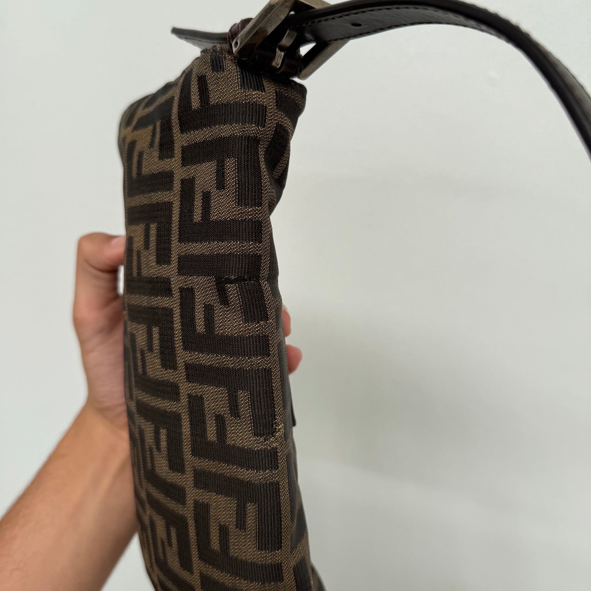 Fendi Zucca Print Baguette Bag