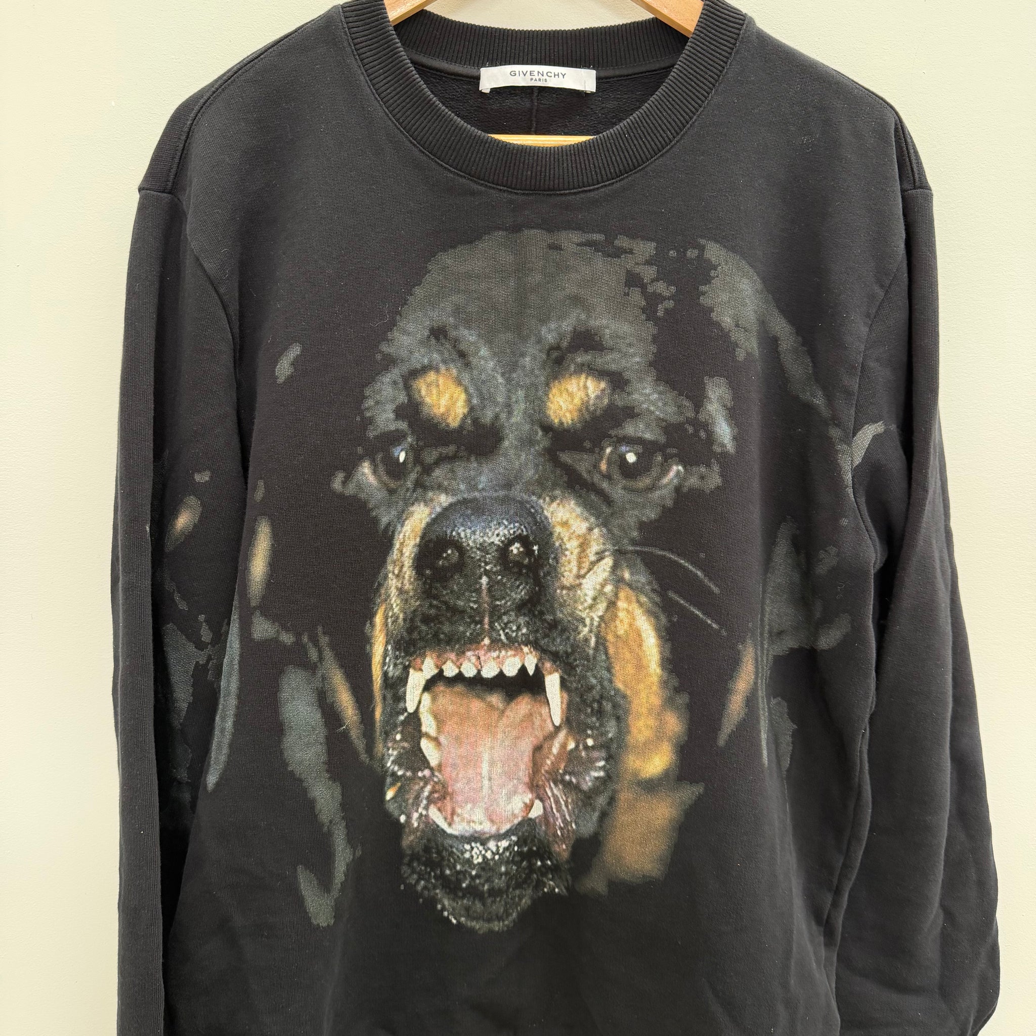 Givenchy Rottweiler Print Black Crewneck (Size XL)
