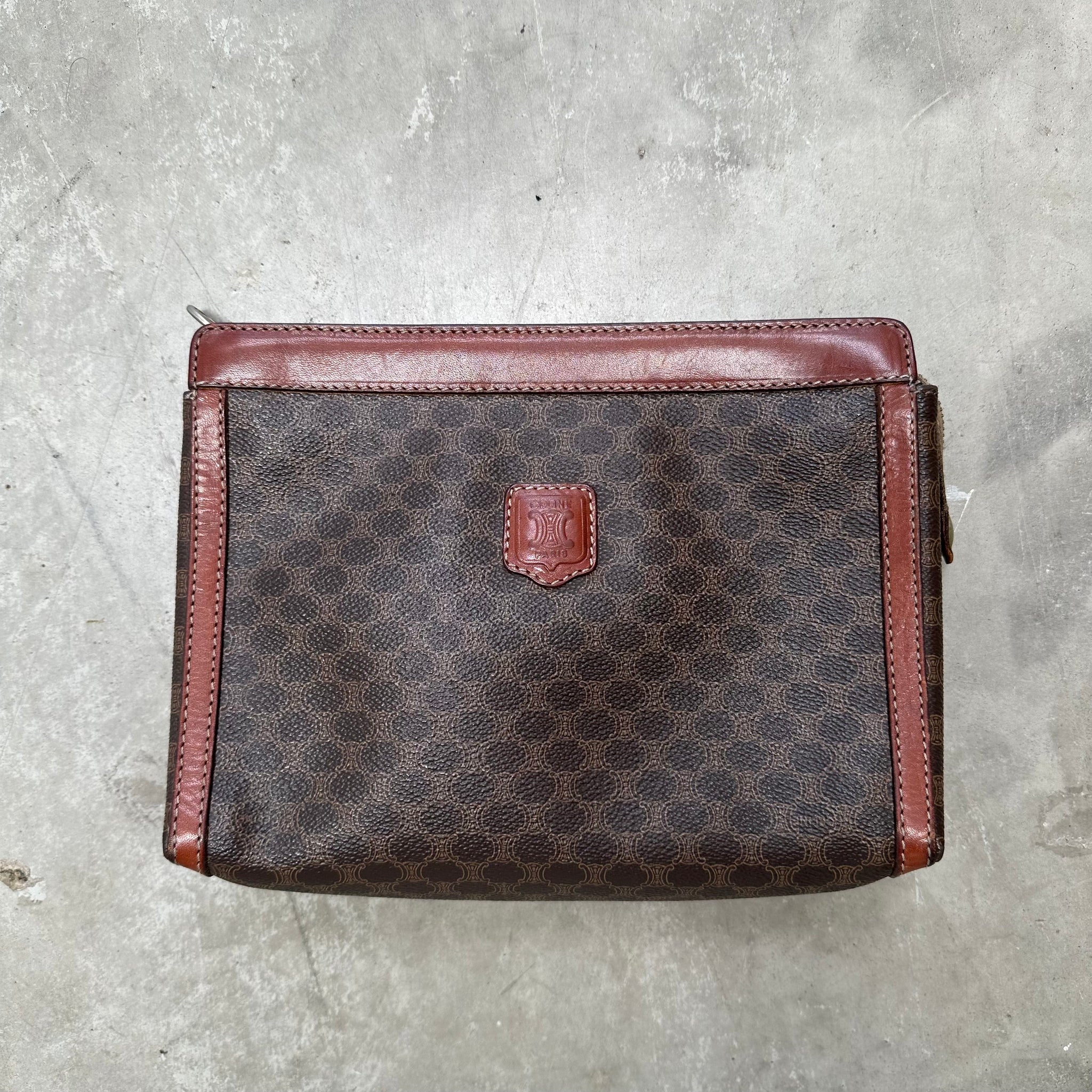 Celine Macadam Print Clutch/Pouch