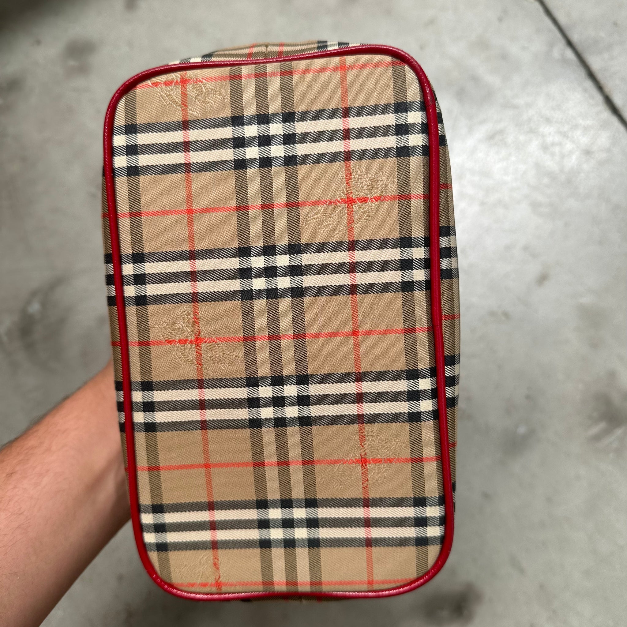 Burberry Vintage Mini Zip Hobo Bag