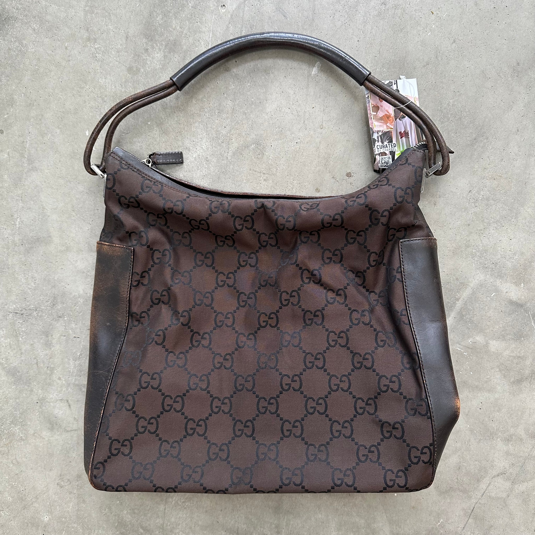Gucci Brown GG Print Shoulder Bag