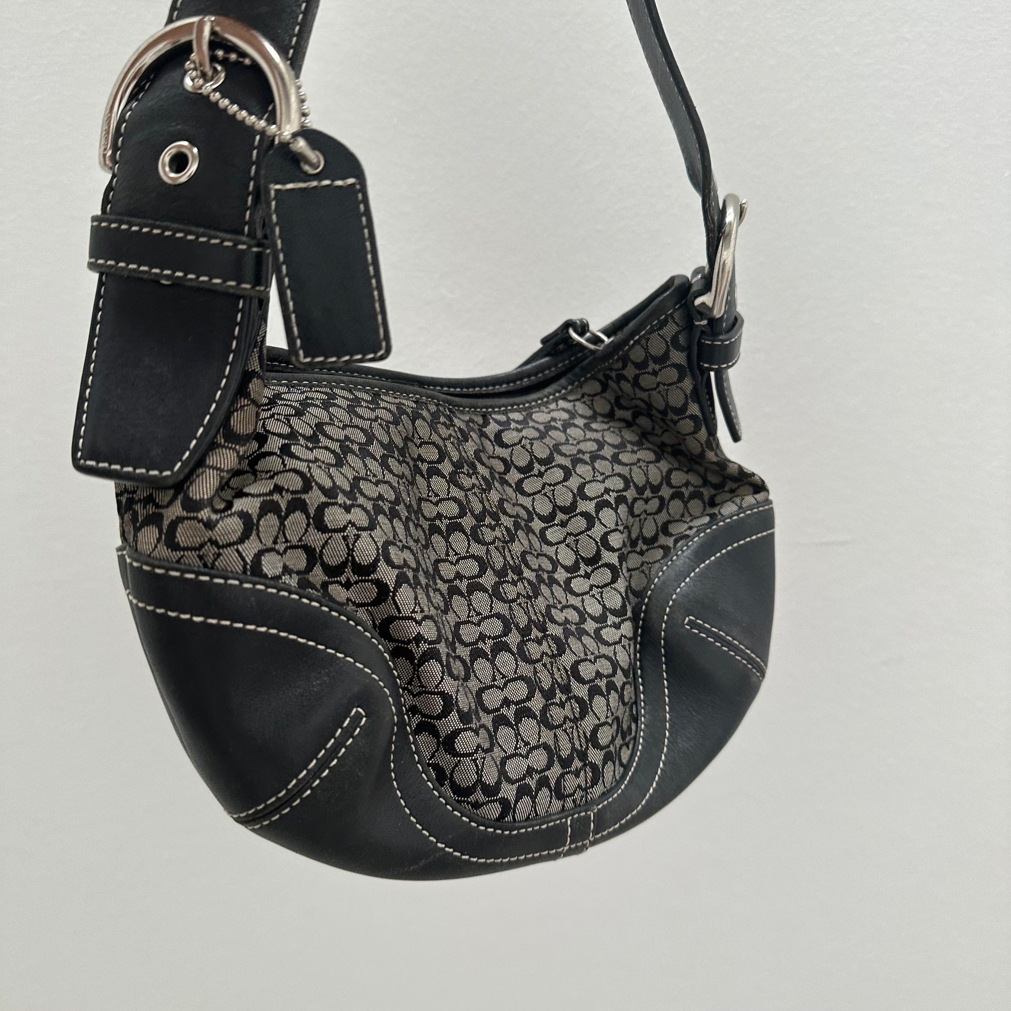 Coach Logo Print Shoulder Bag