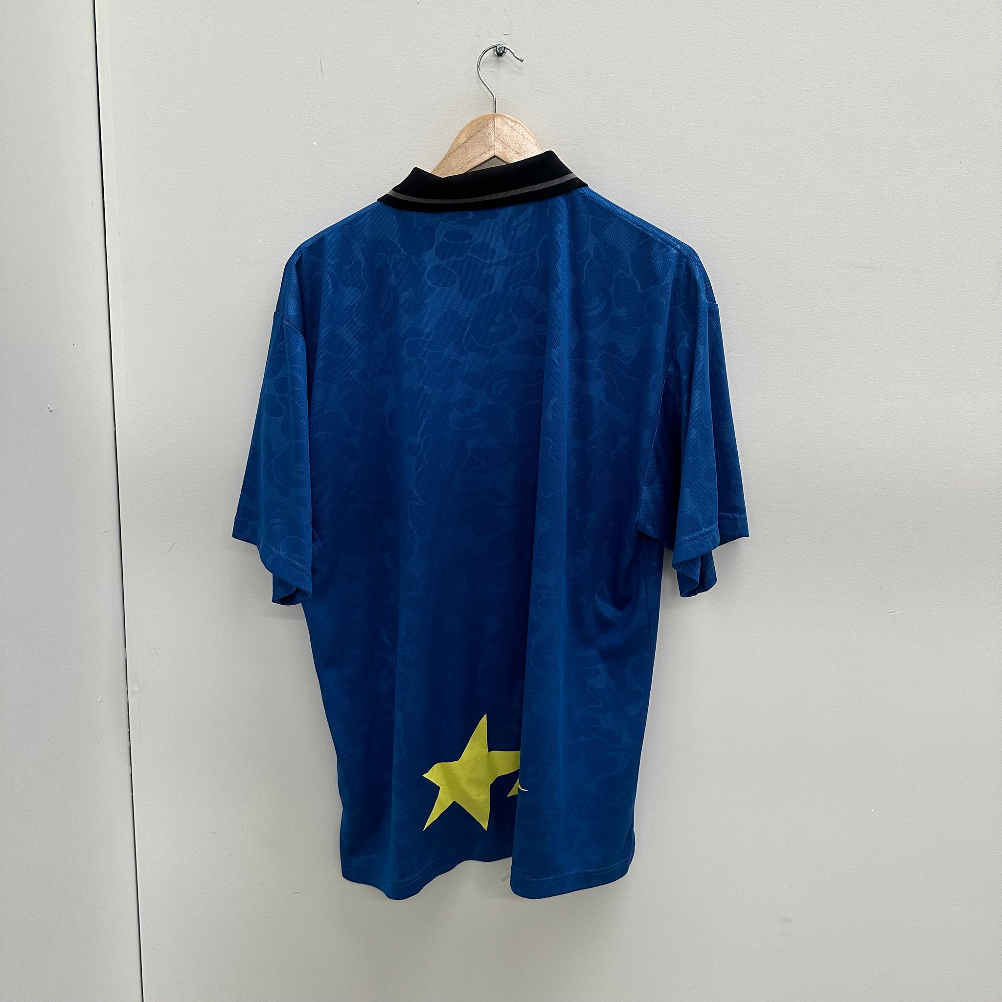 Bape Blue Camo Short Sleeve Jersey (Size XL)