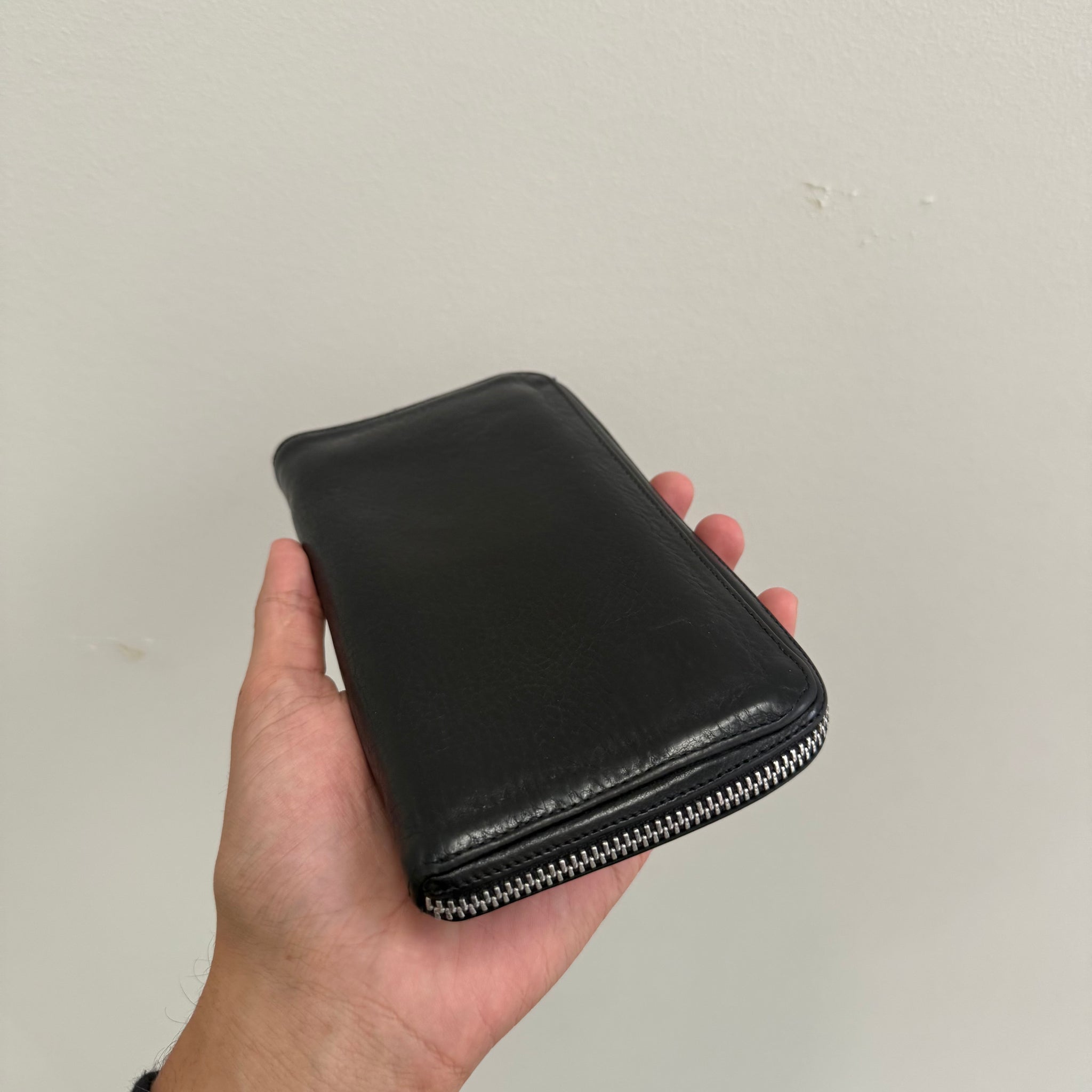 Chrome Hearts Triple Cross Black Zip Wallet