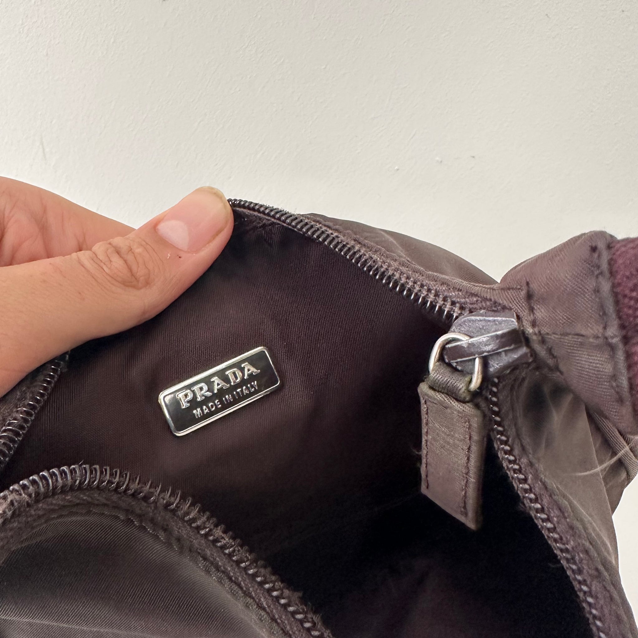 Prada Hobo Shoulder Bag Brown