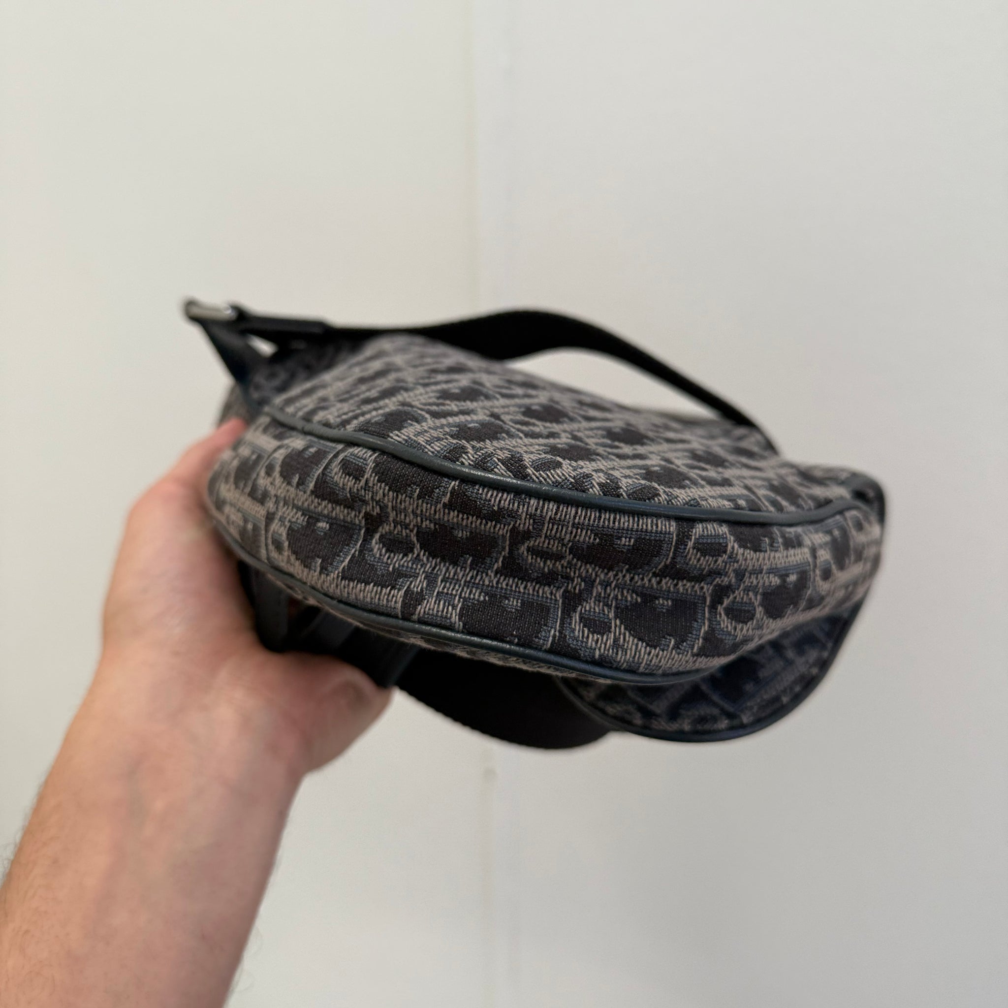 Dior Saddle Bag Oblique Jacquard Blue