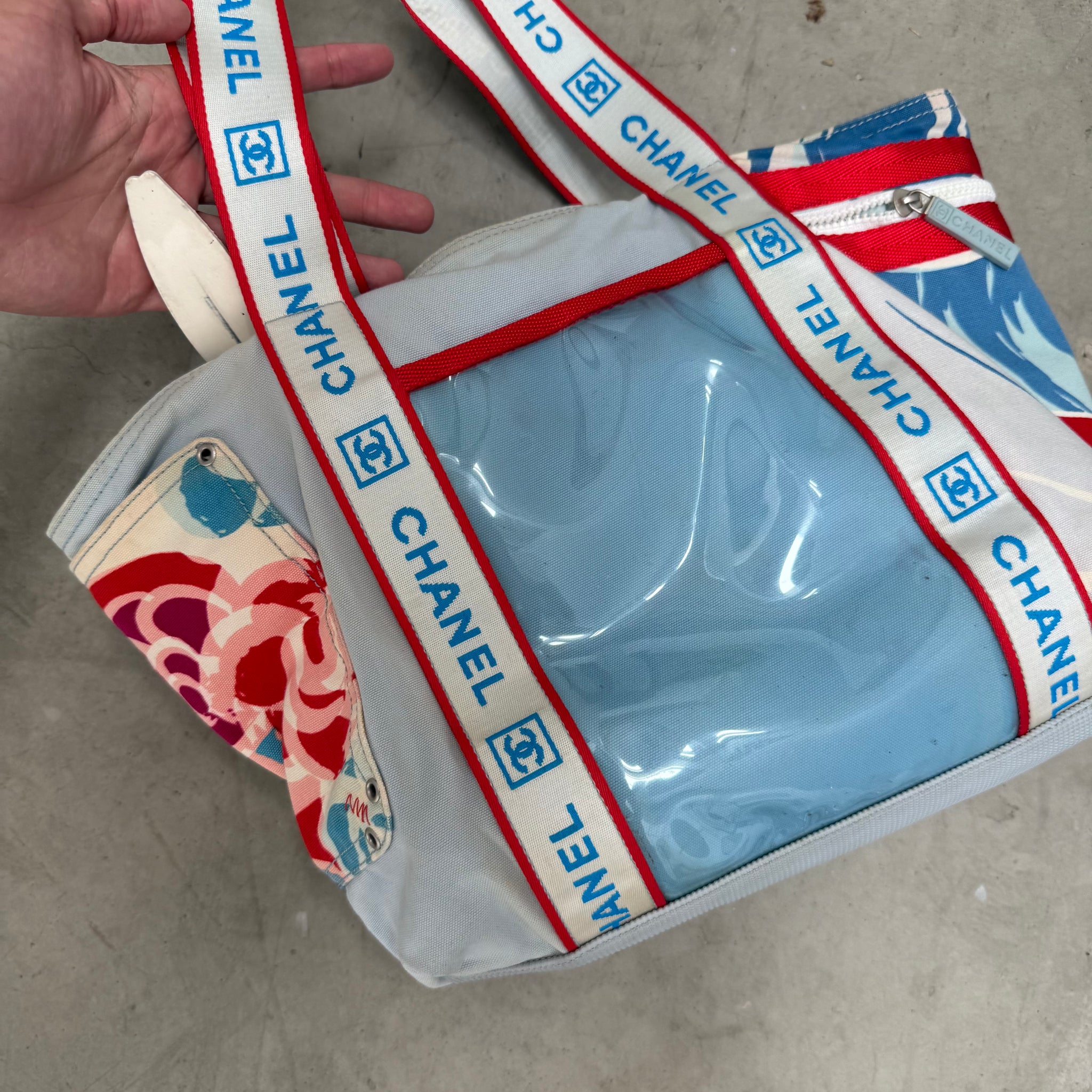 Chanel Sport Line Surf High Summer Camellia Tote Bag