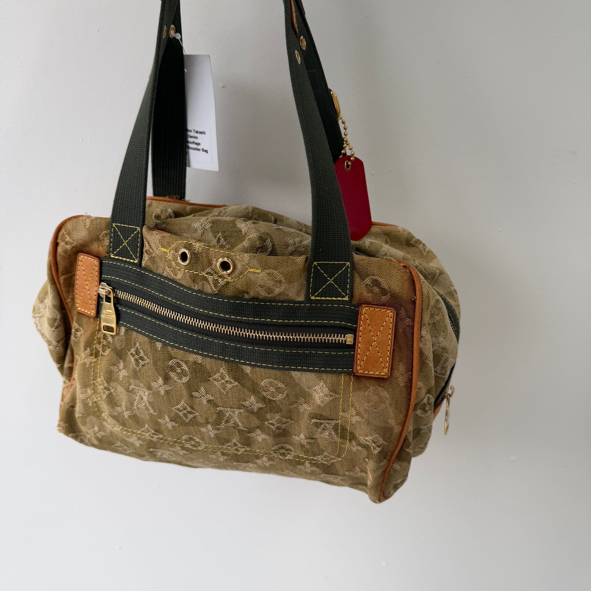 Louis Vuitton Takashi Murakami Denim Monogramouflage Jasmine Shoulder Bag